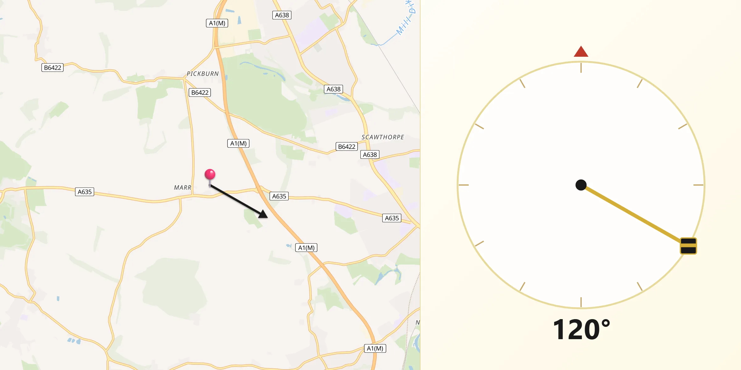 Qibla Direction from Marr