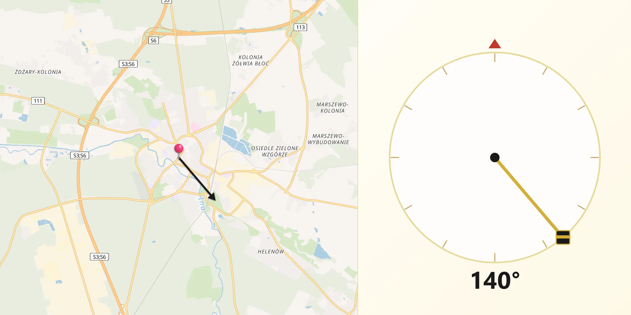 Kierunek Qibla z Goleniów