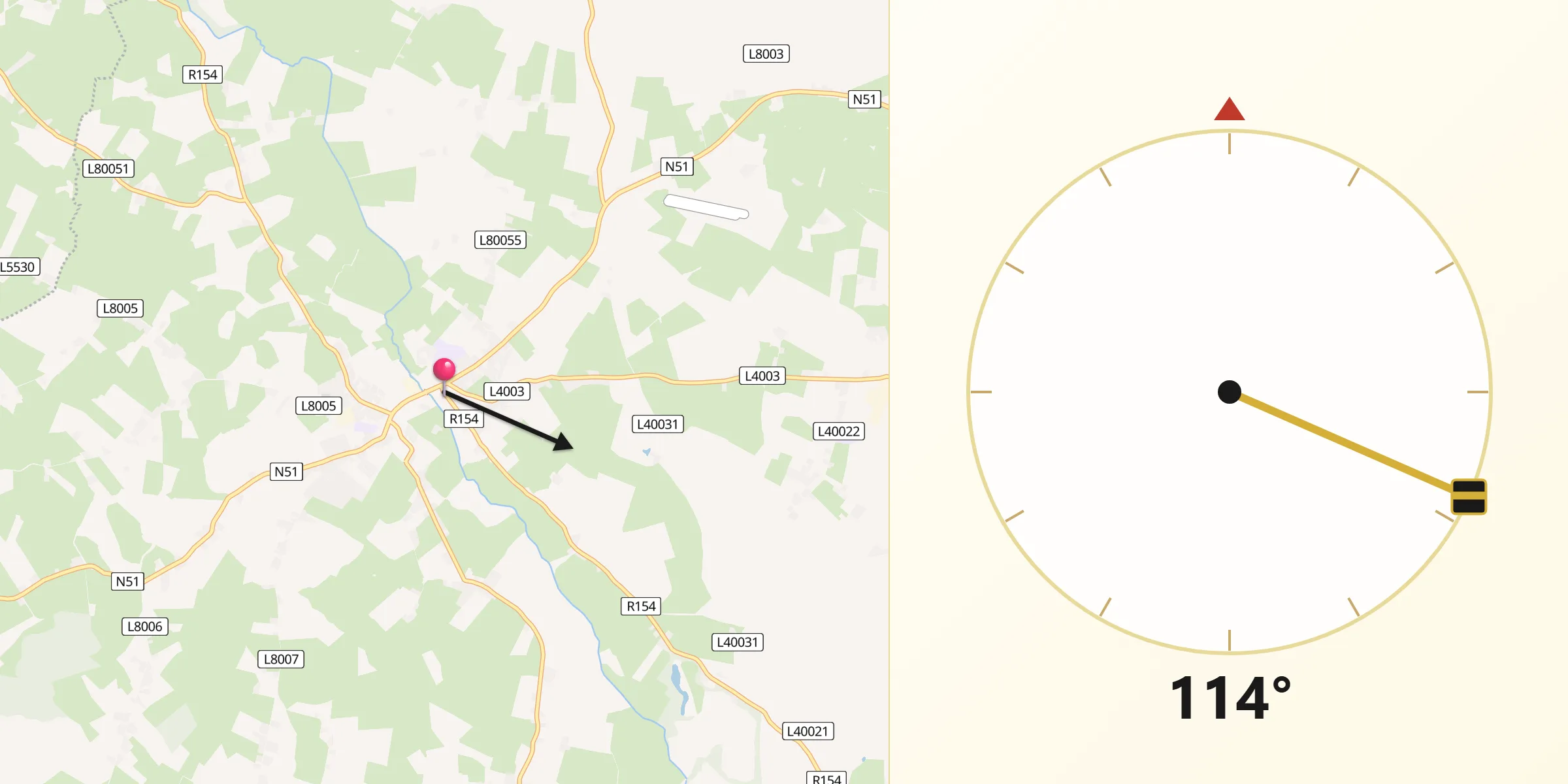 Qibla Direction from Athboy