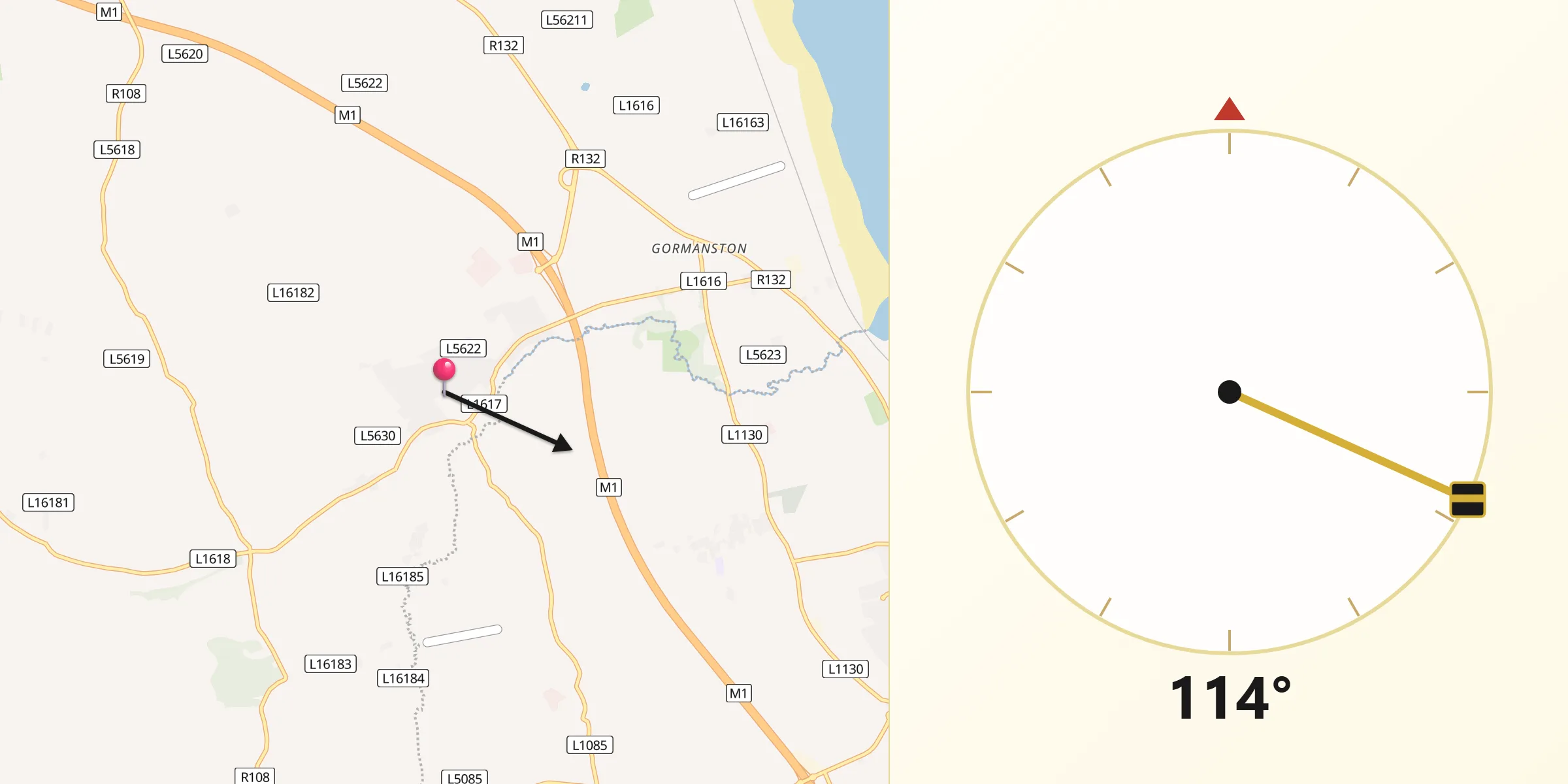 Qibla Direction from Stamullin