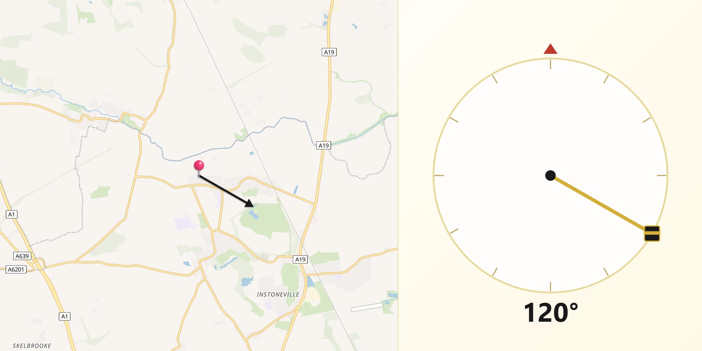 Qibla Direction from Norton