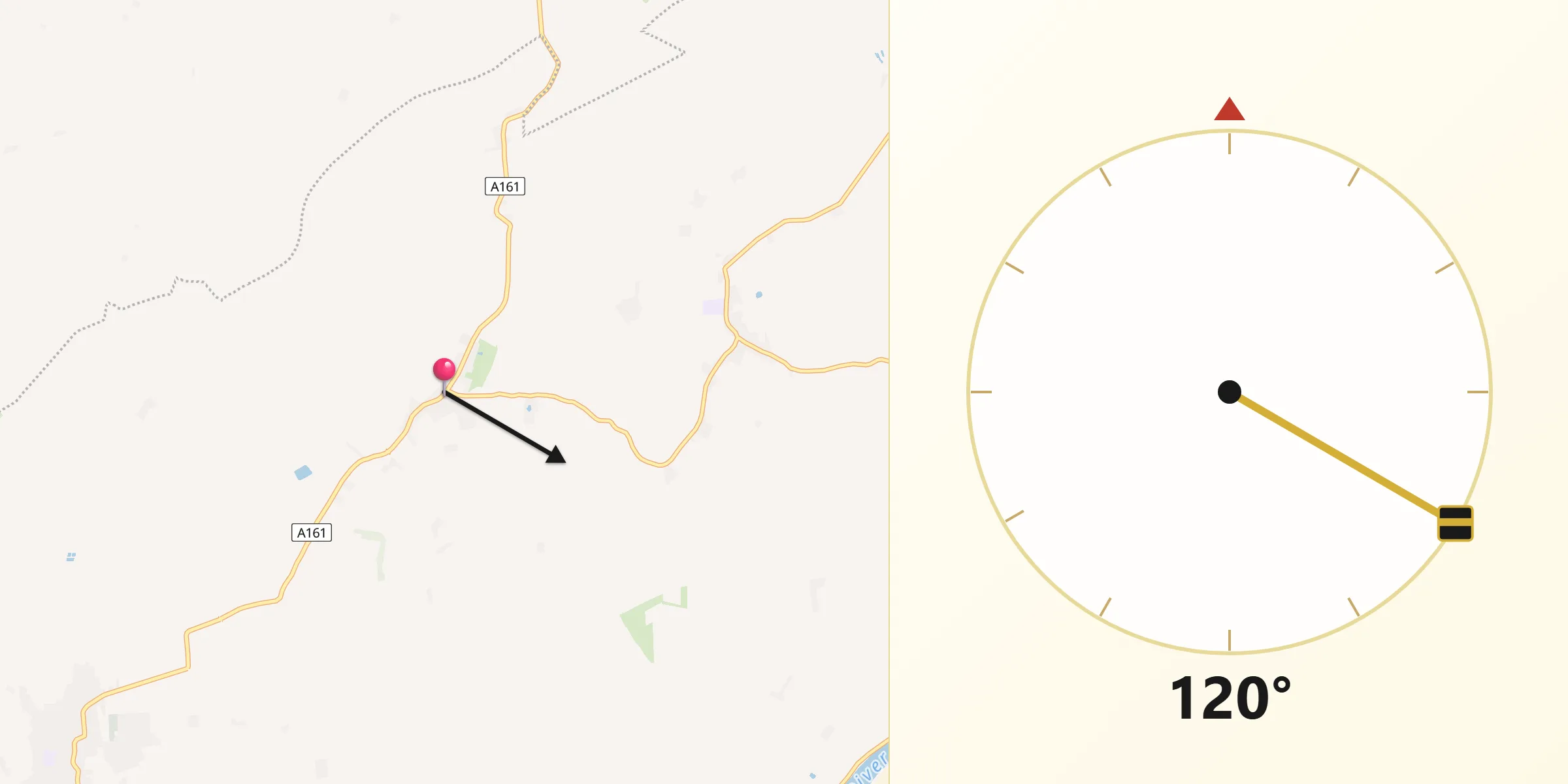 Qibla Direction from Eastoft