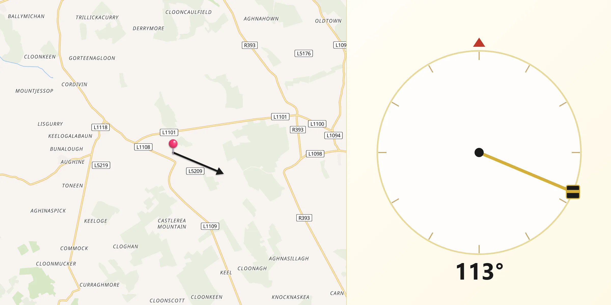 Qibla Direction from An Longfort