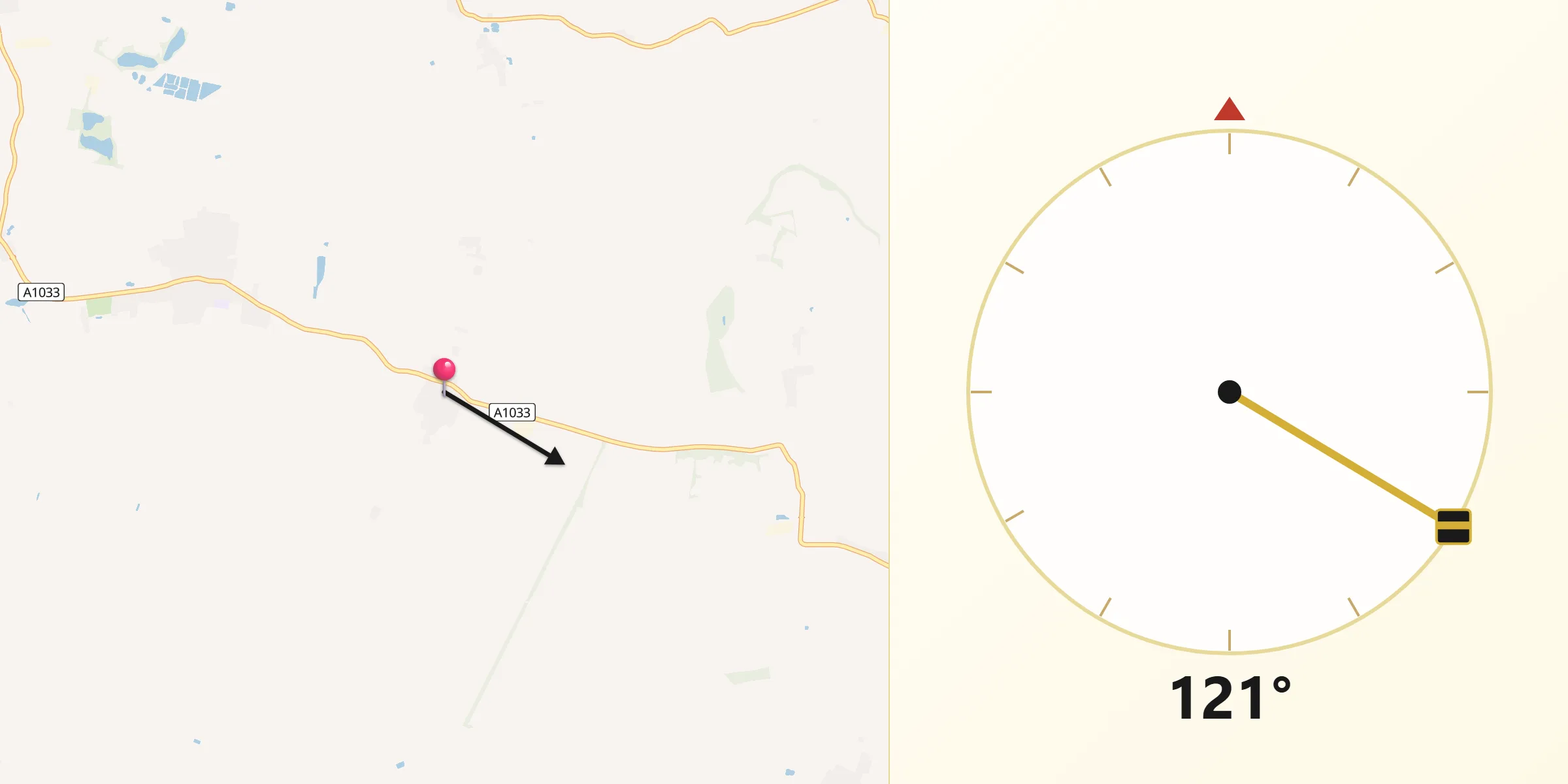Qibla Direction from Ottringham