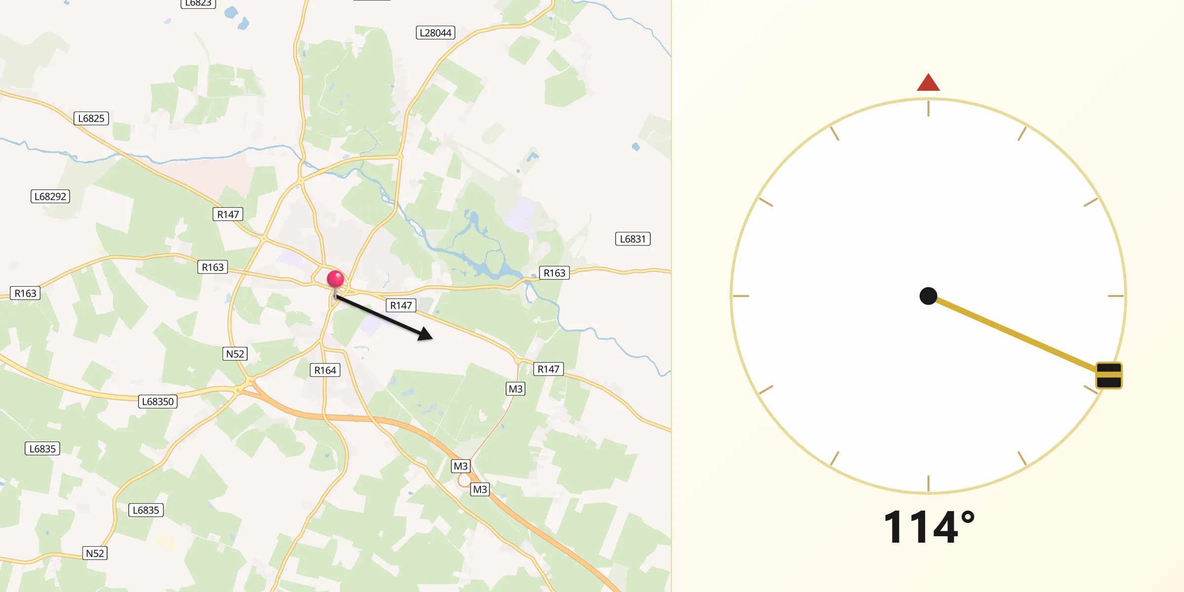 Qibla Direction from Kells