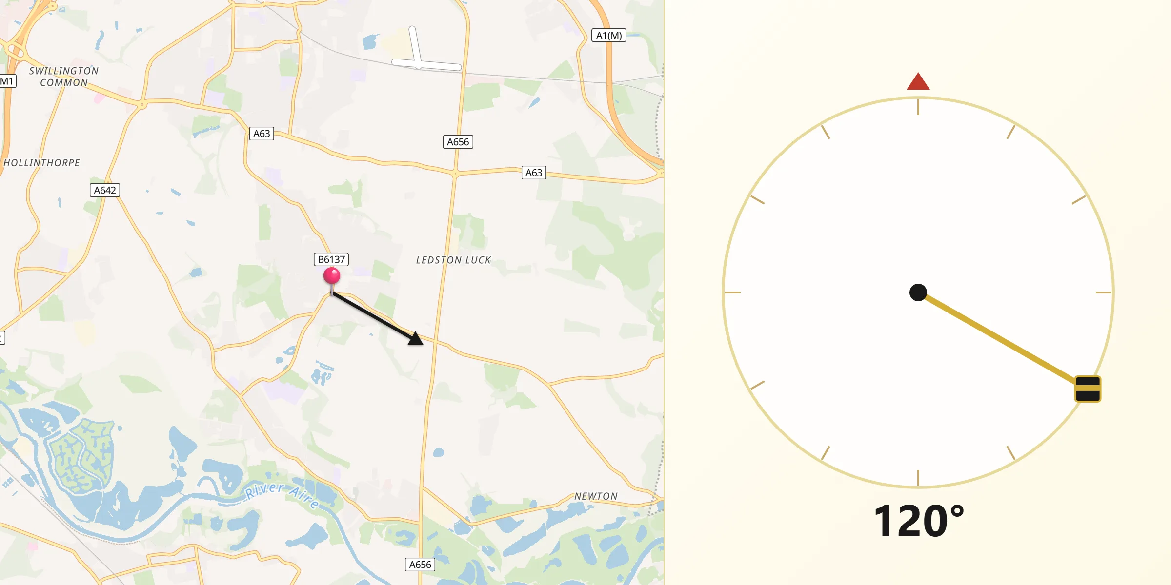 Qibla Direction from Kippax