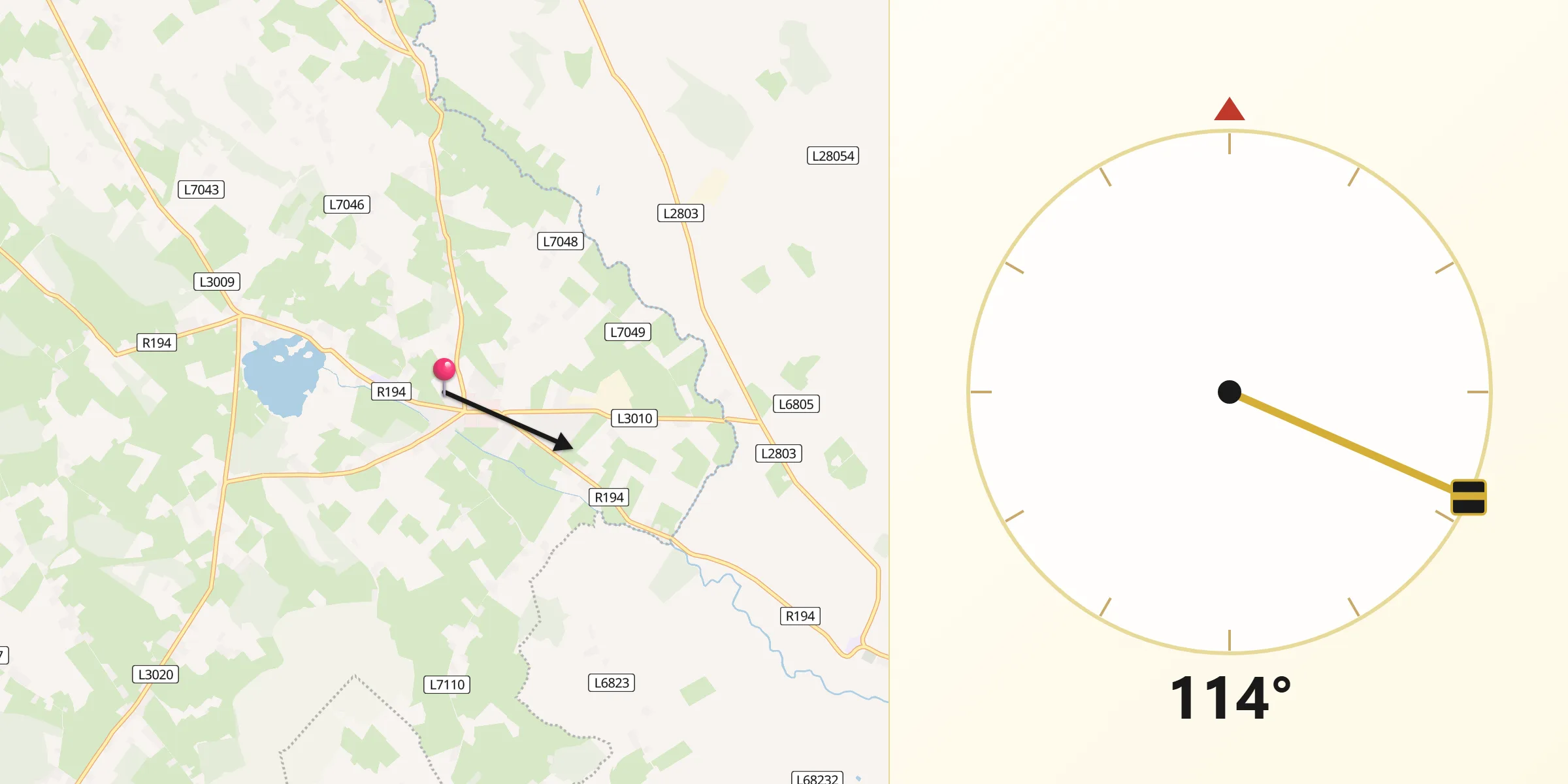 Qibla Direction from Mullagh