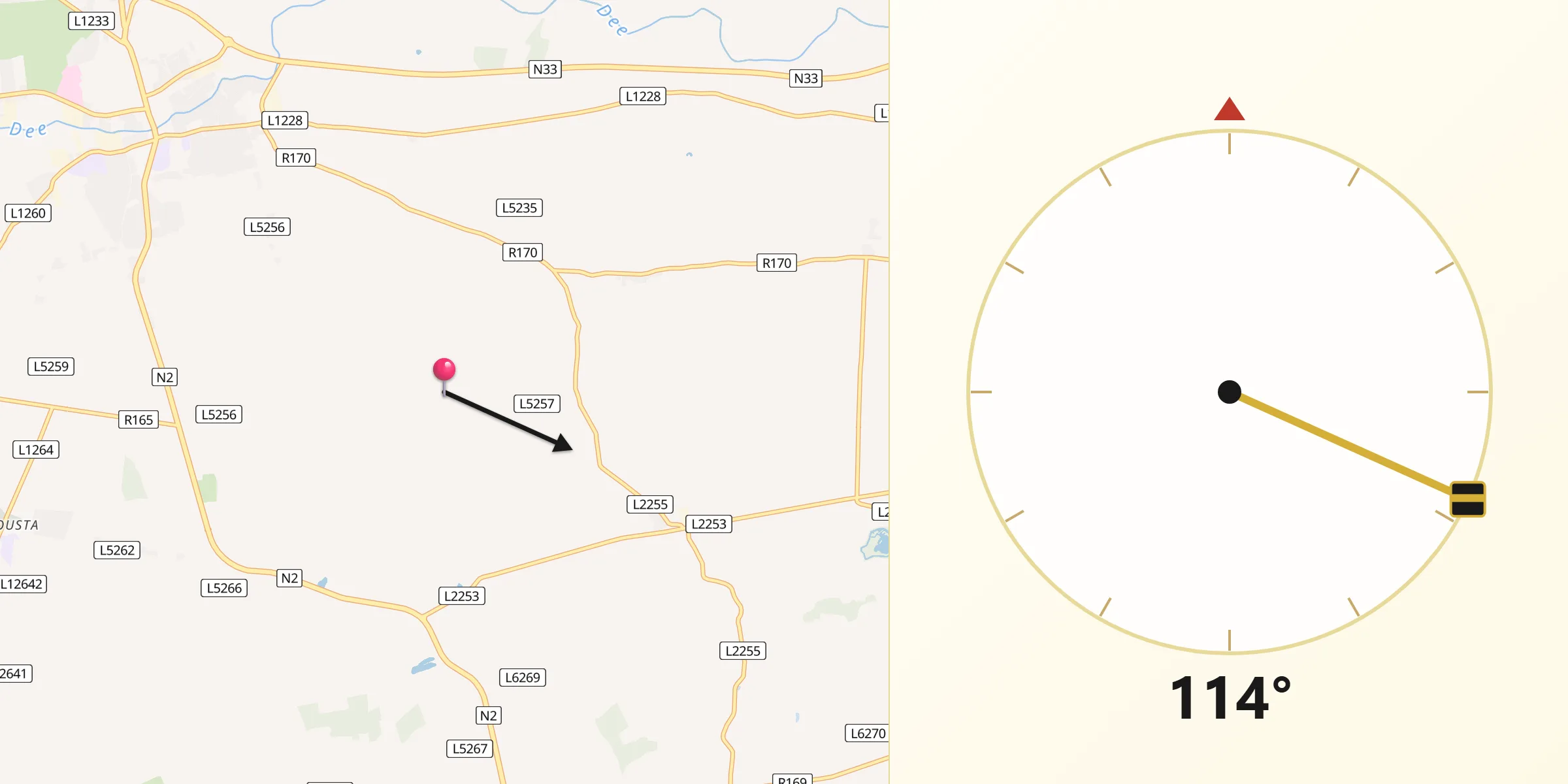 Qibla Direction from Lú