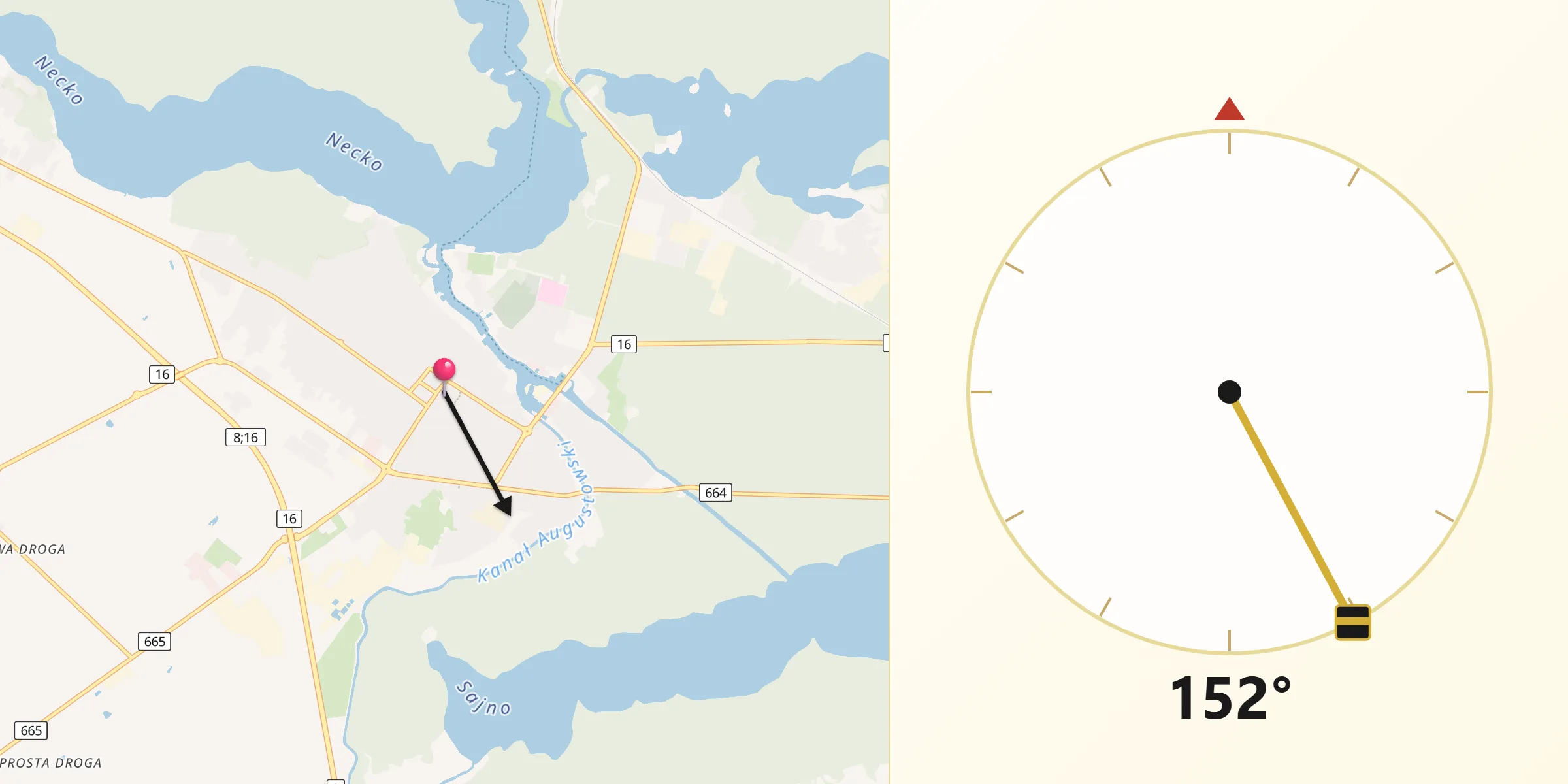 Kierunek Qibla z Augustów
