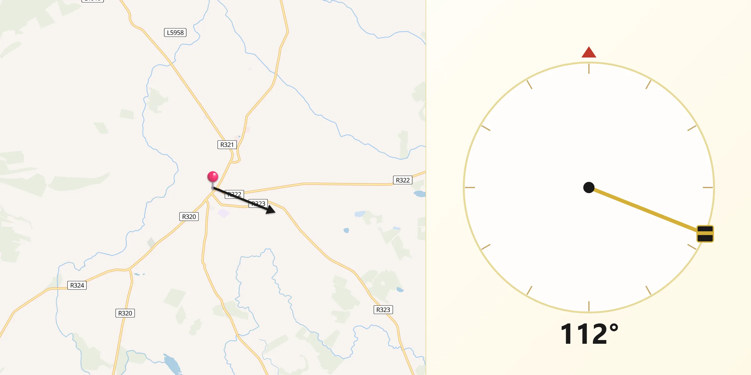 Qibla Direction from Kiltamagh