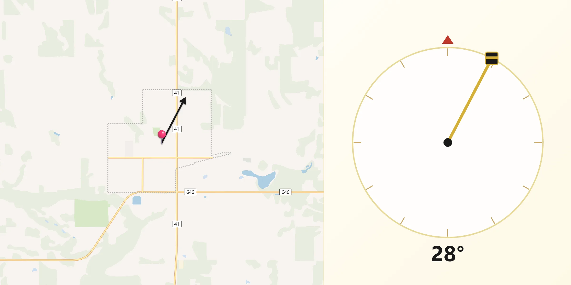 Qibla Direction from Elk Point