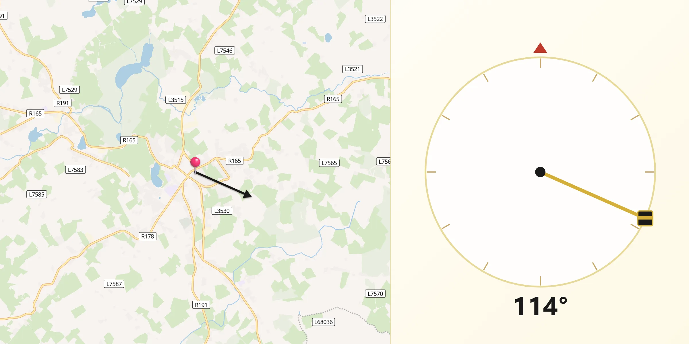 Qibla Direction from Bailieborough