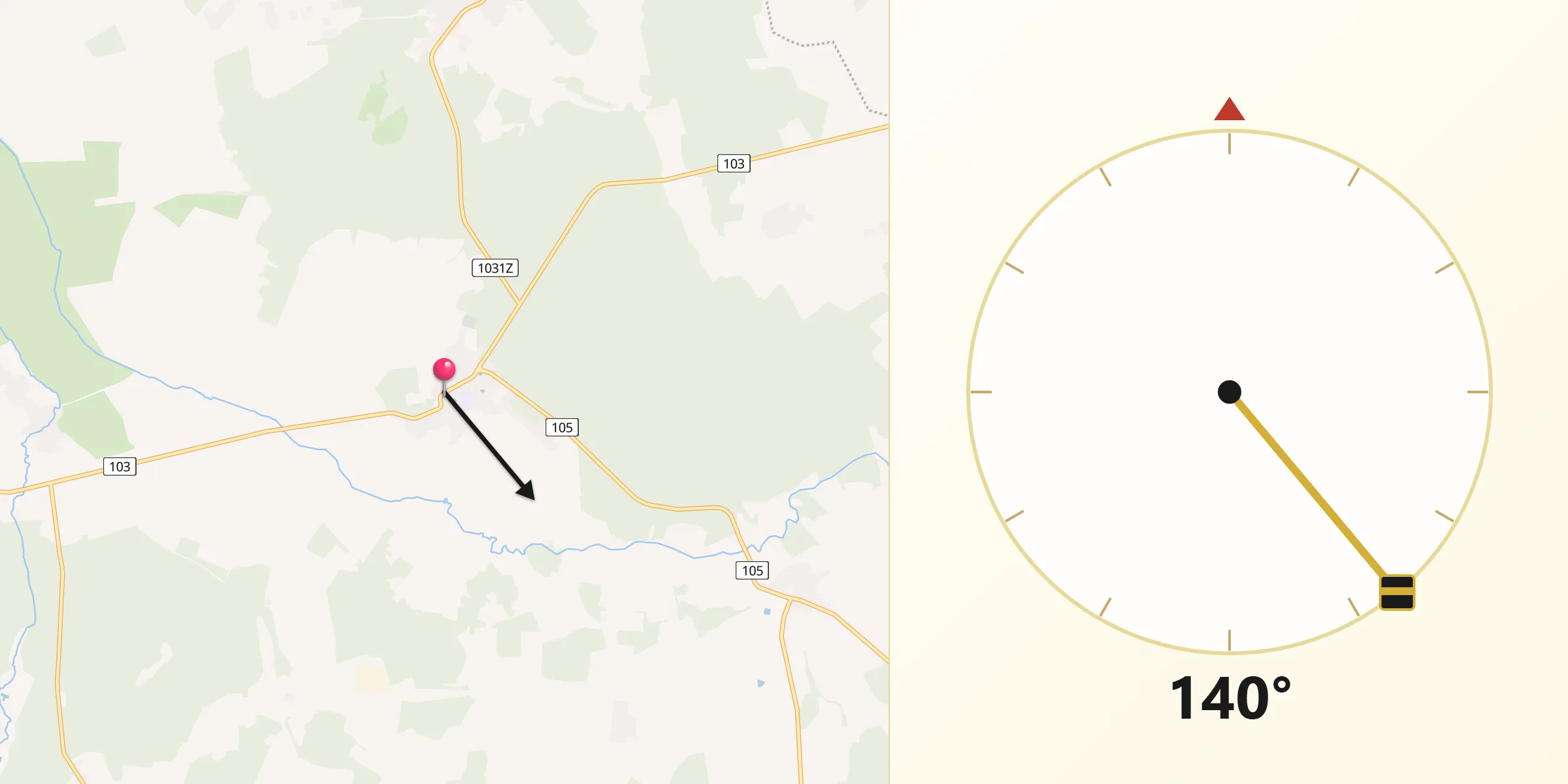 Kierunek Qibla z Świerzno
