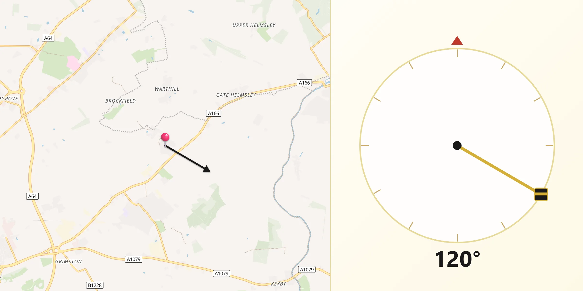 Qibla Direction from Holtby