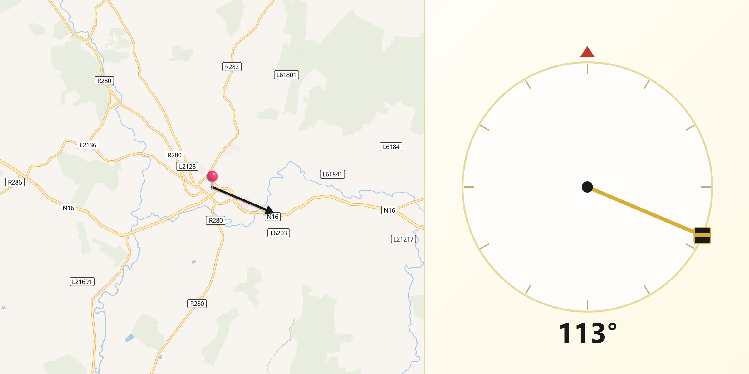 Qibla Direction from Manorhamilton