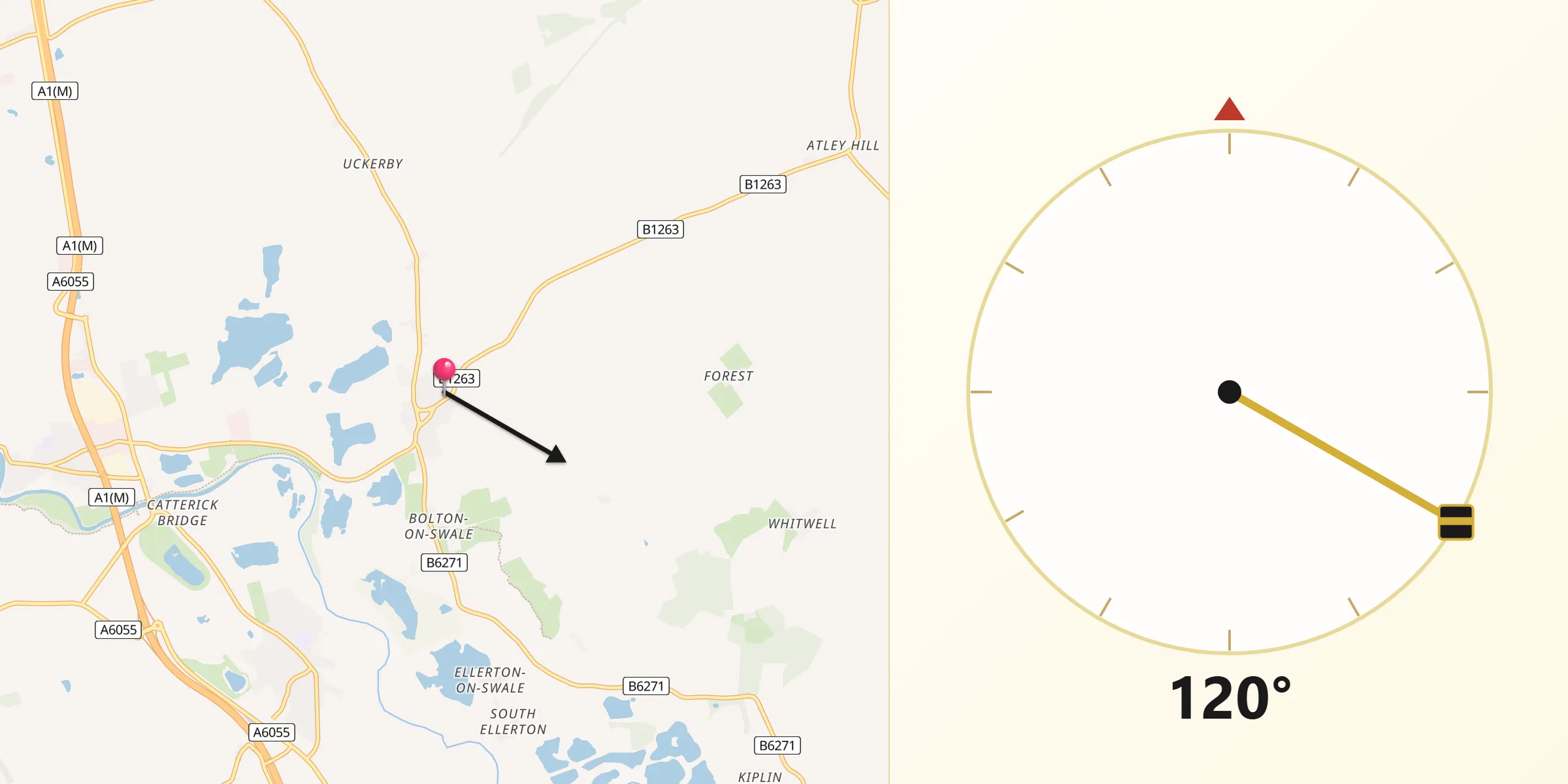 Qibla Direction from Scorton