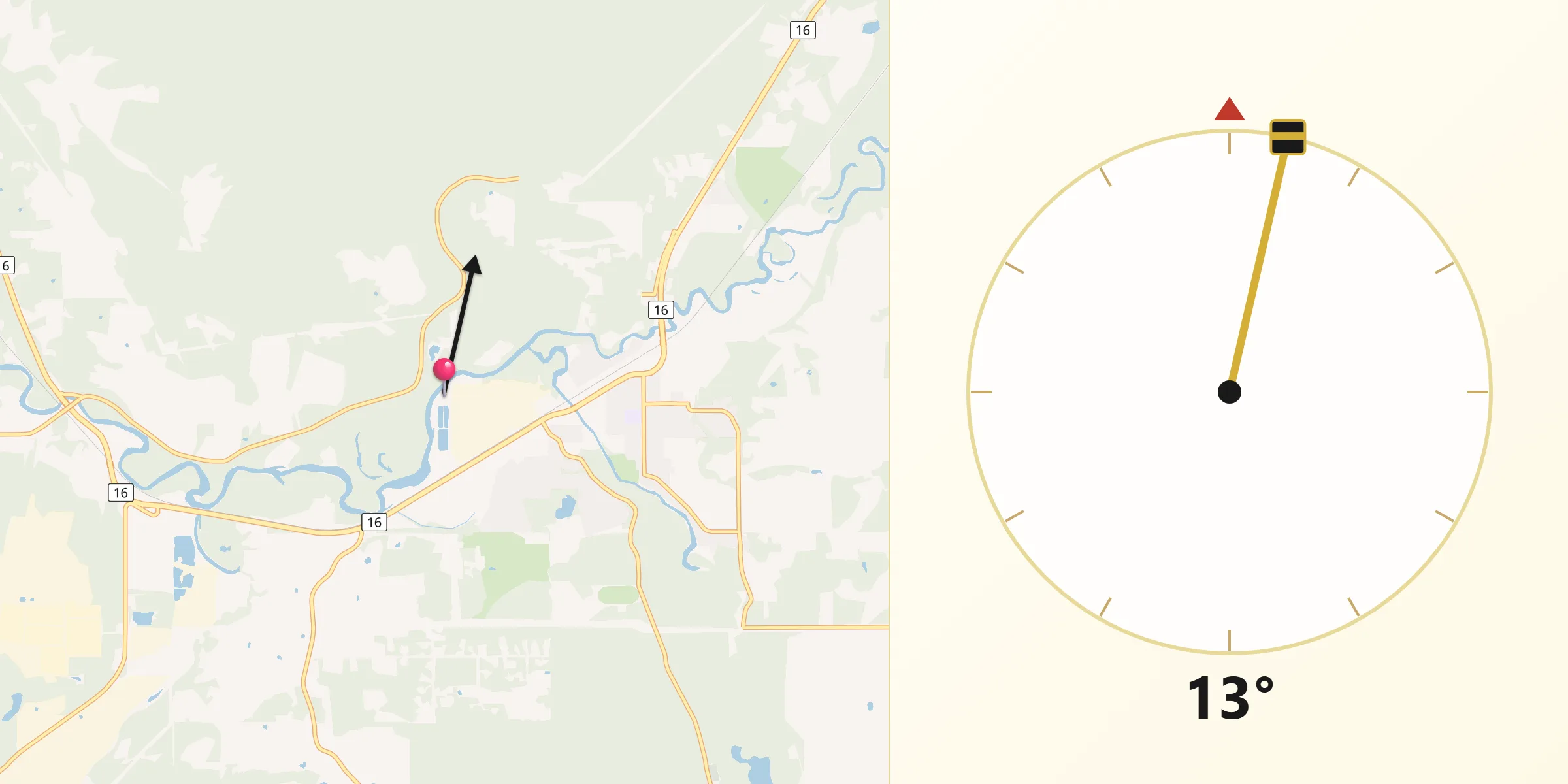 Qibla Direction from Houston