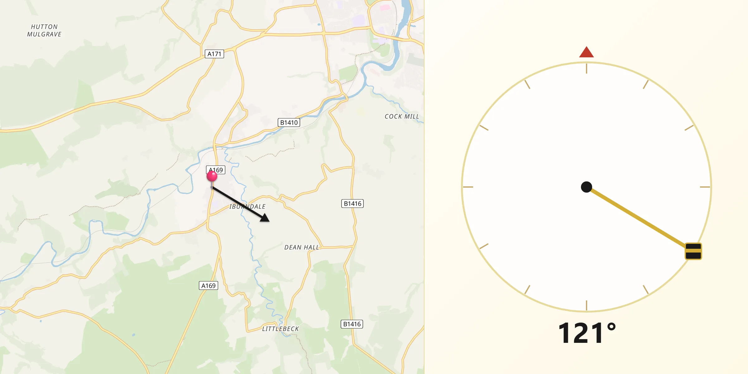 Qibla Direction from Sleights