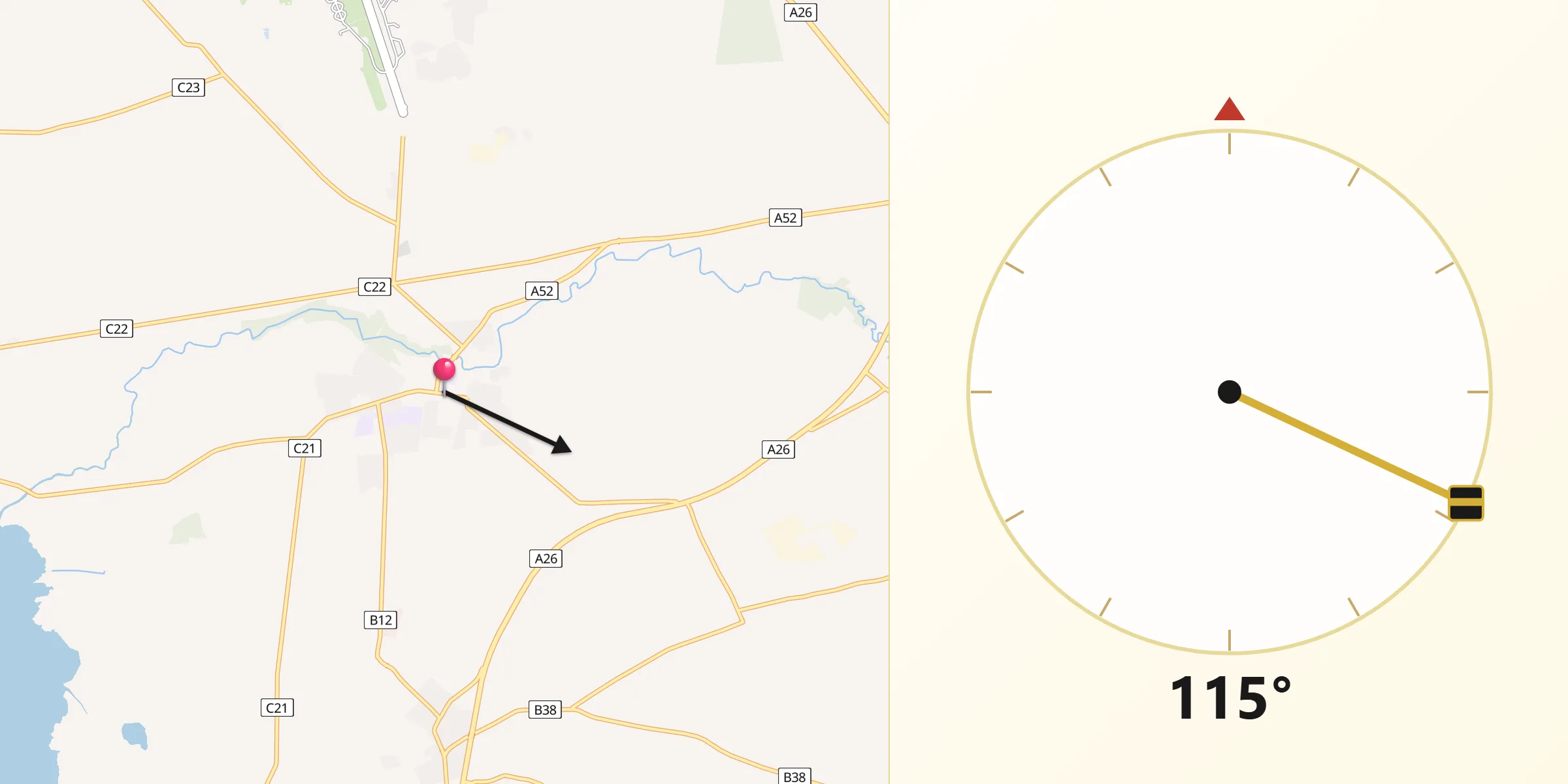 Qibla Direction from Crumlin