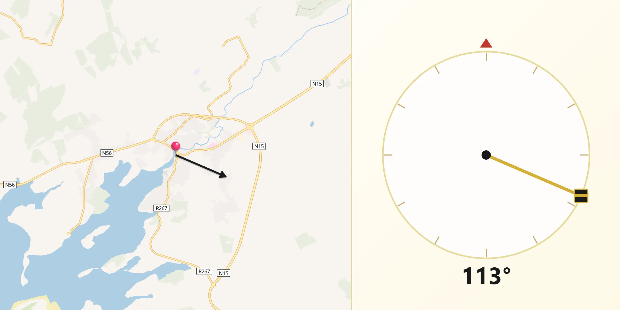 Qibla Direction from Donegal