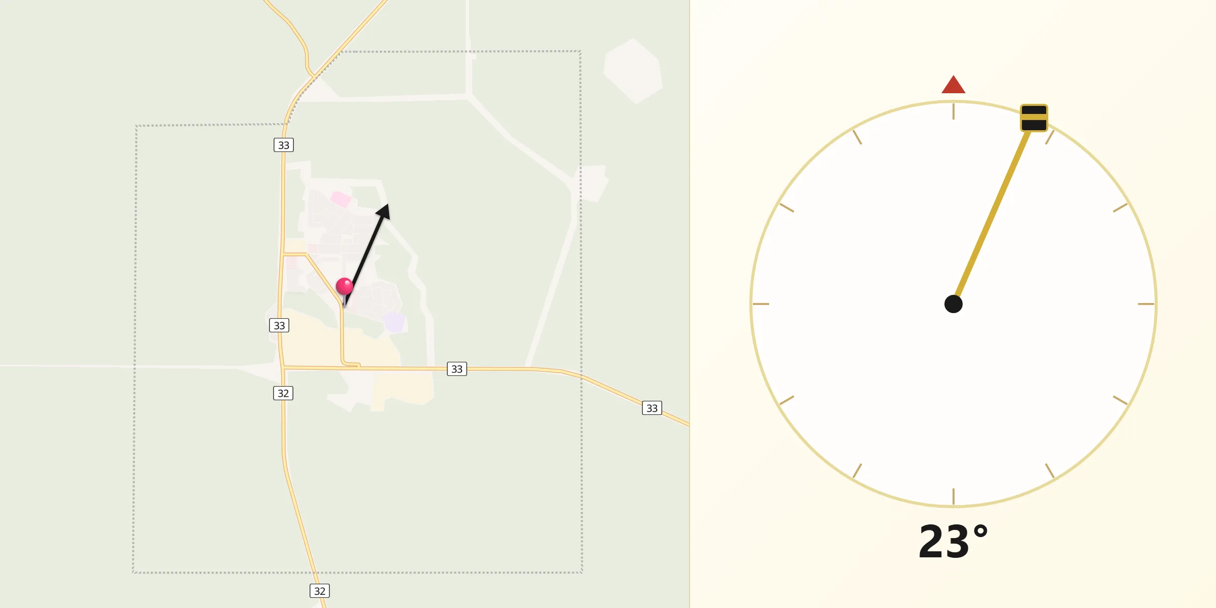 Qibla Direction from Swan Hills