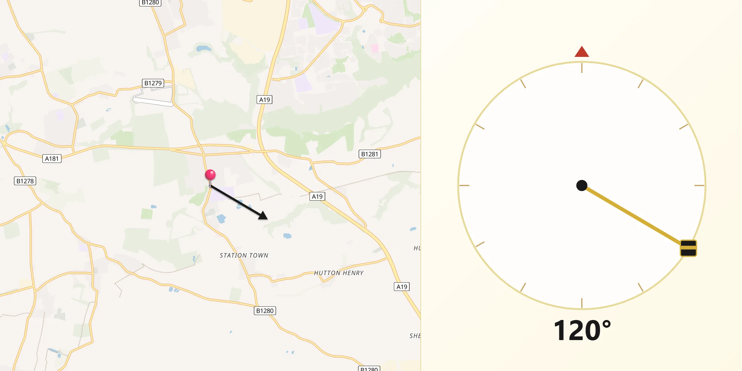 Qibla Direction from Wingate