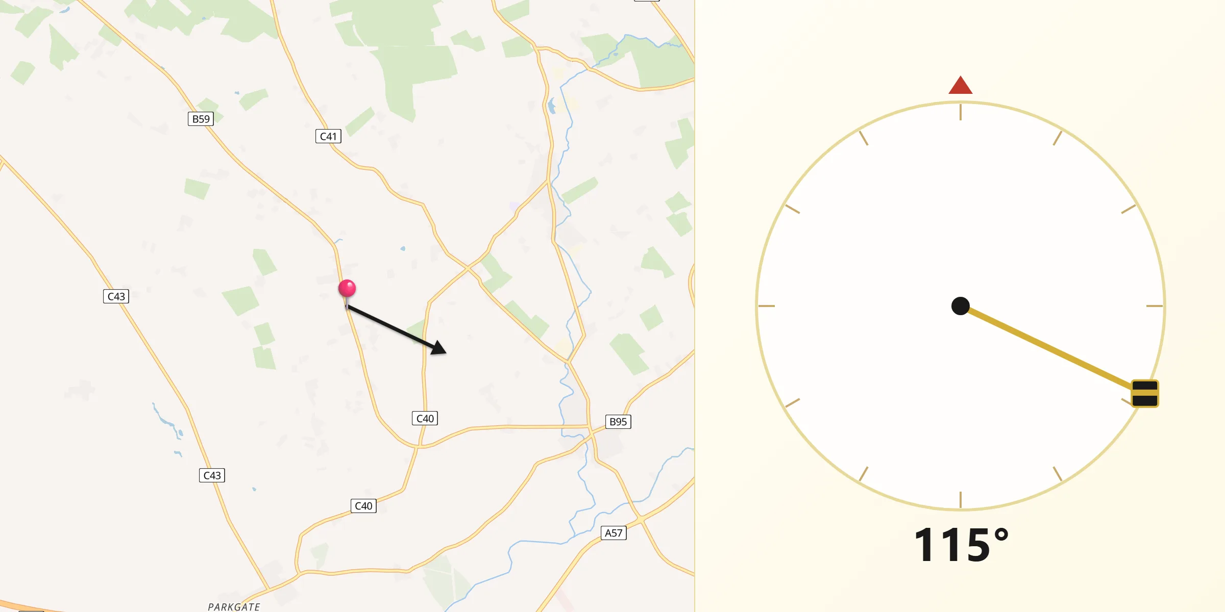 Qibla Direction from Doagh