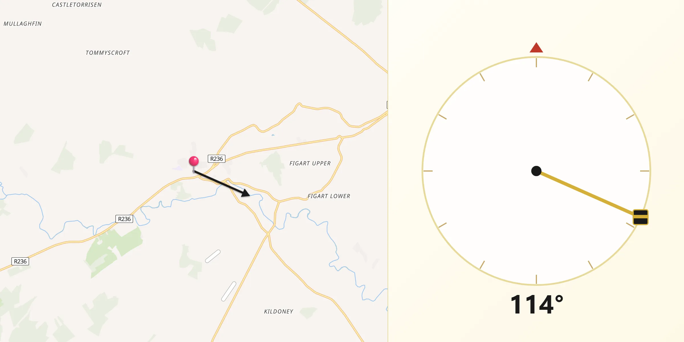 Qibla Direction from Convoy