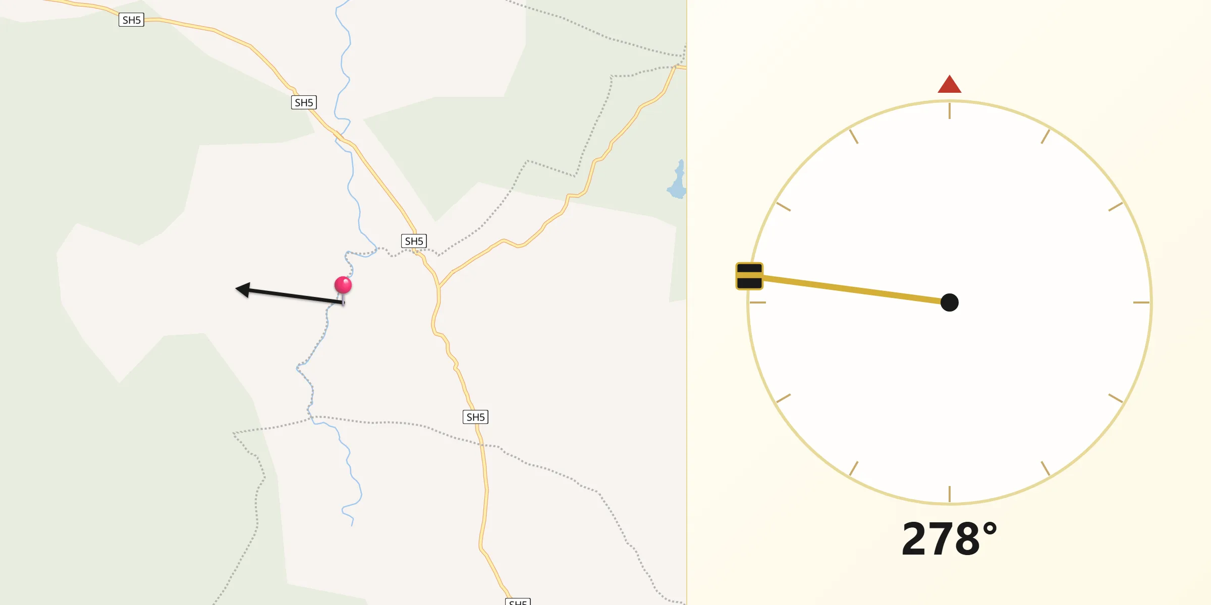 Qibla Direction from Kingman