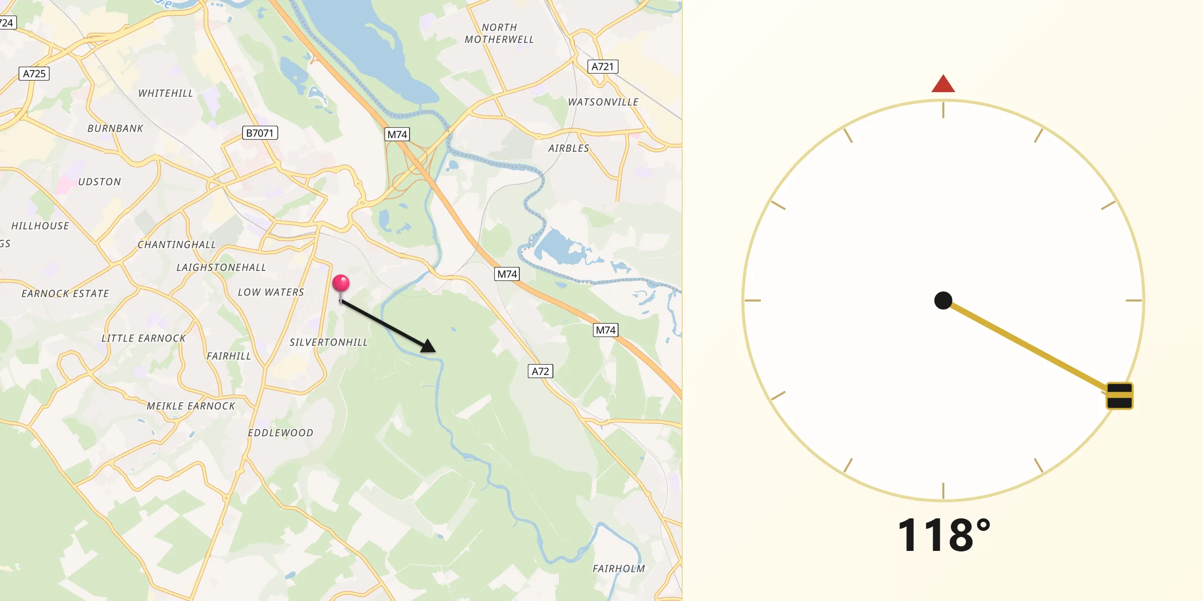 Drejtimi i Qibles nga Hamilton
