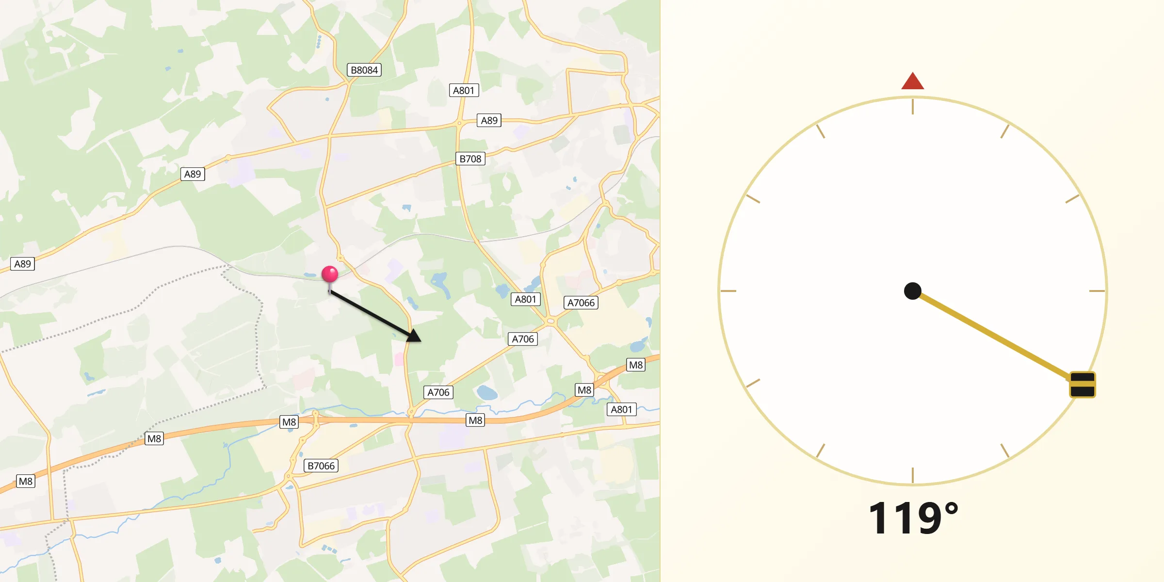 Qibla Direction from Armadale