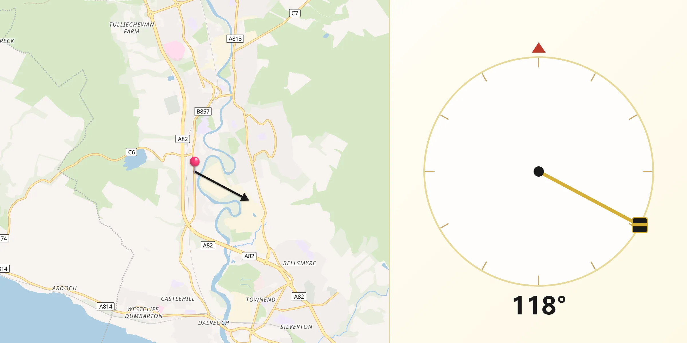 Qibla Direction from Renton