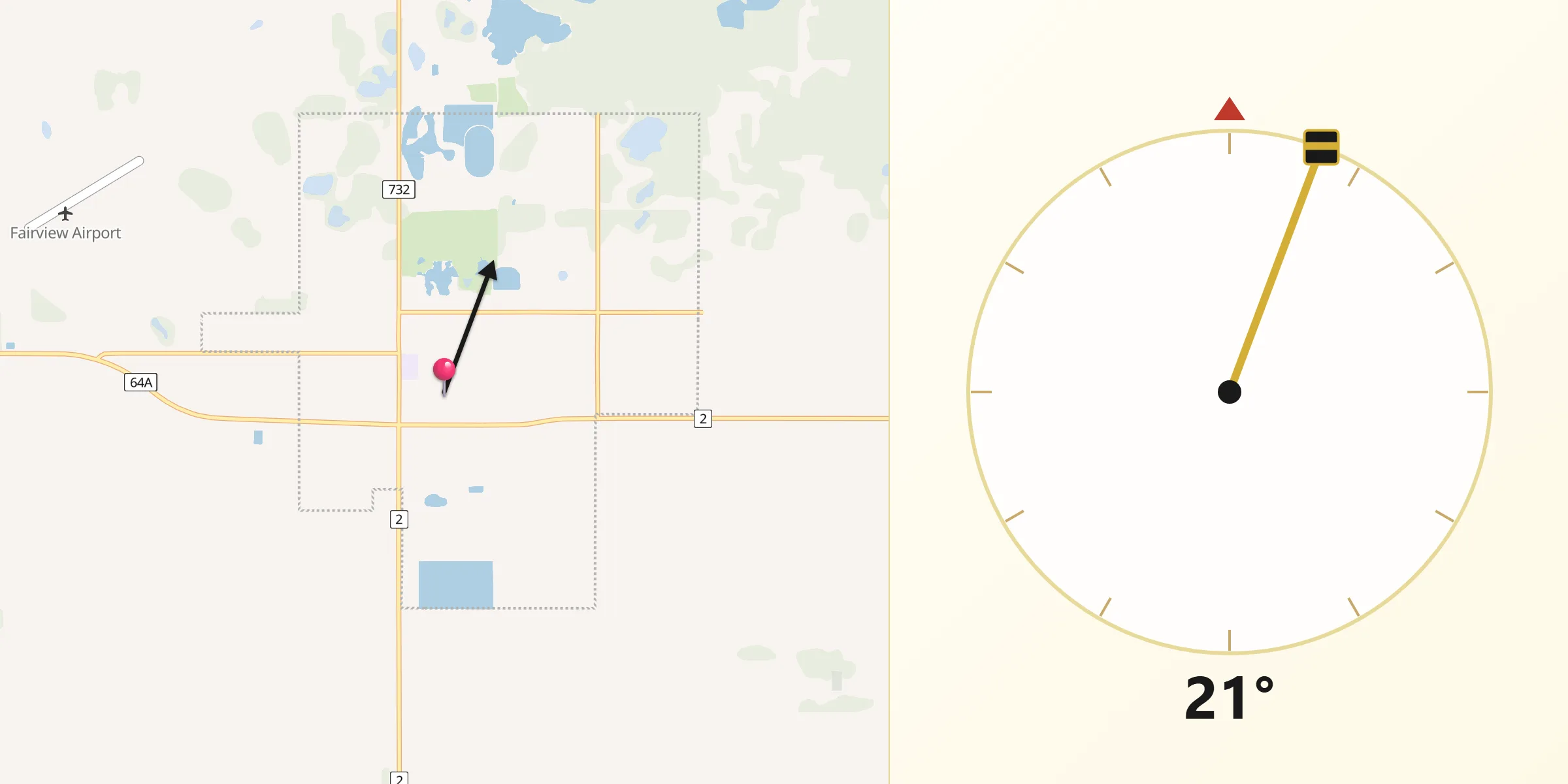 Qibla Direction from Fairview