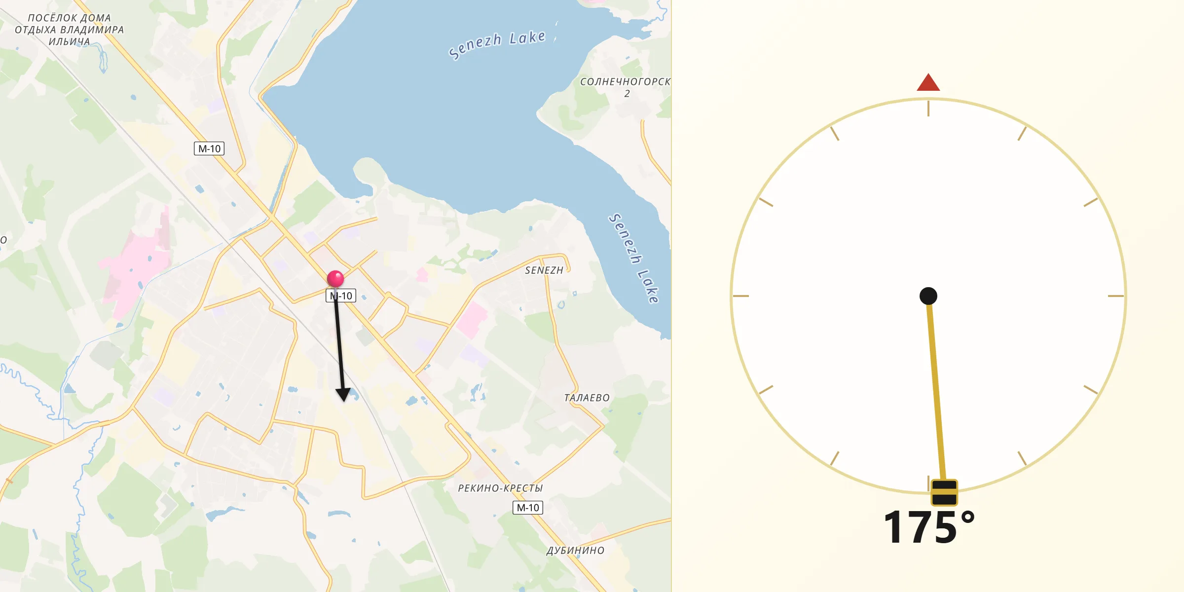 Solnechnogorsk dan Makka tomon yo'nalish