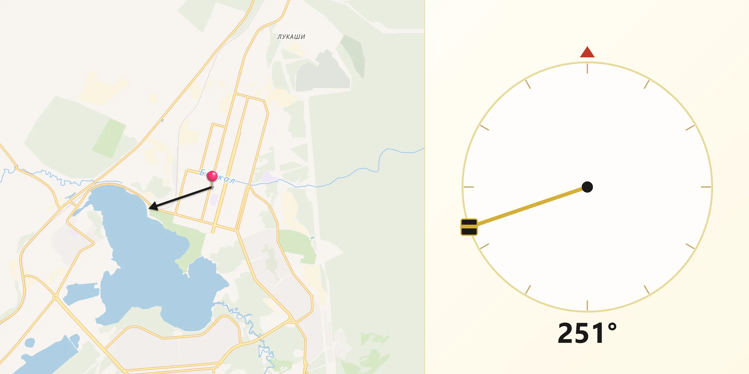 Zheleznogorsk dan Makka tomon yo'nalish