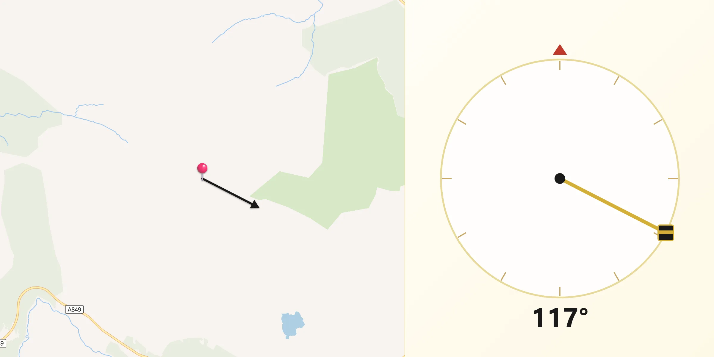 Qibla Direction from Isle Of Mull