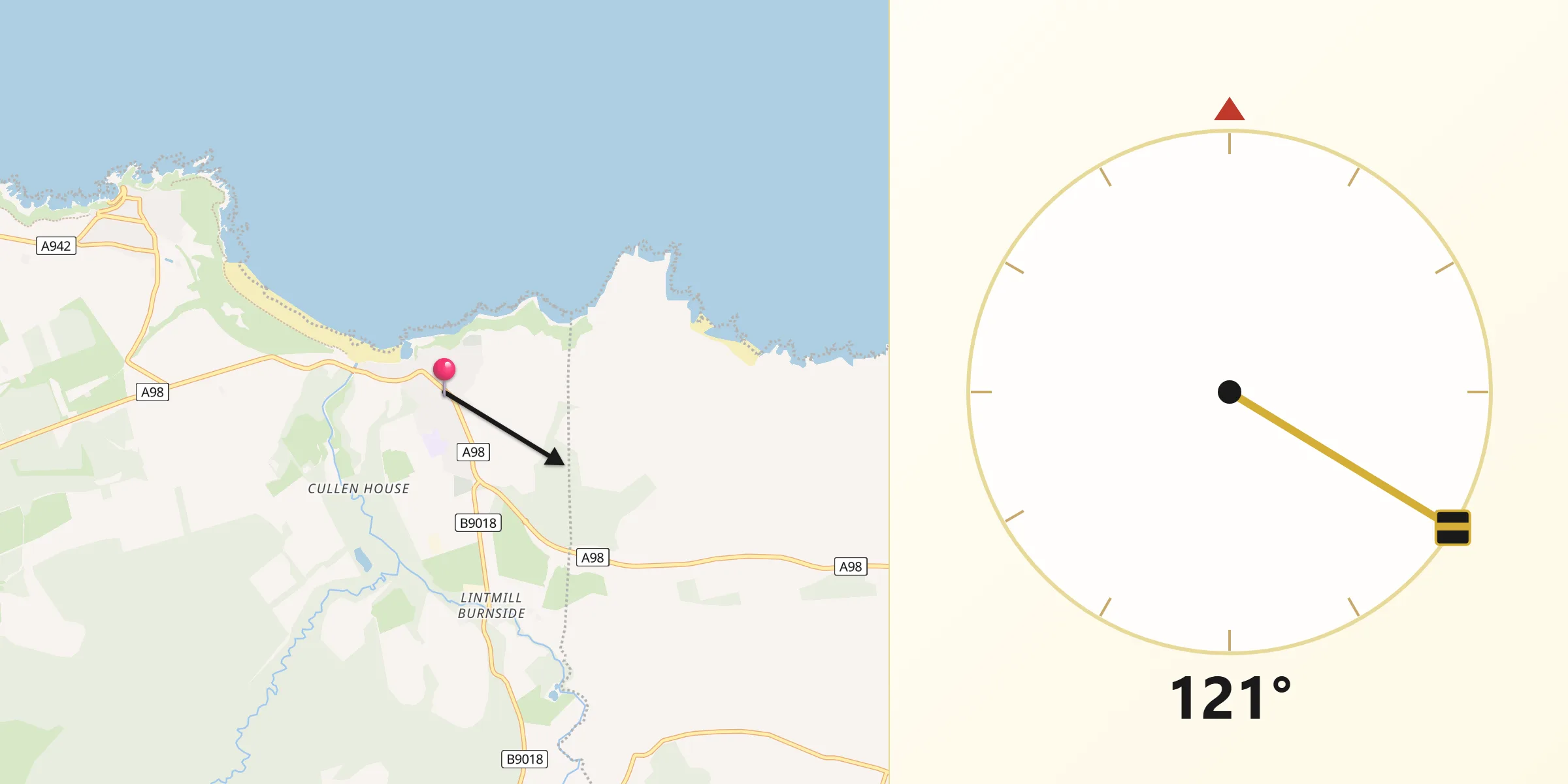 Qibla Direction from Cullen
