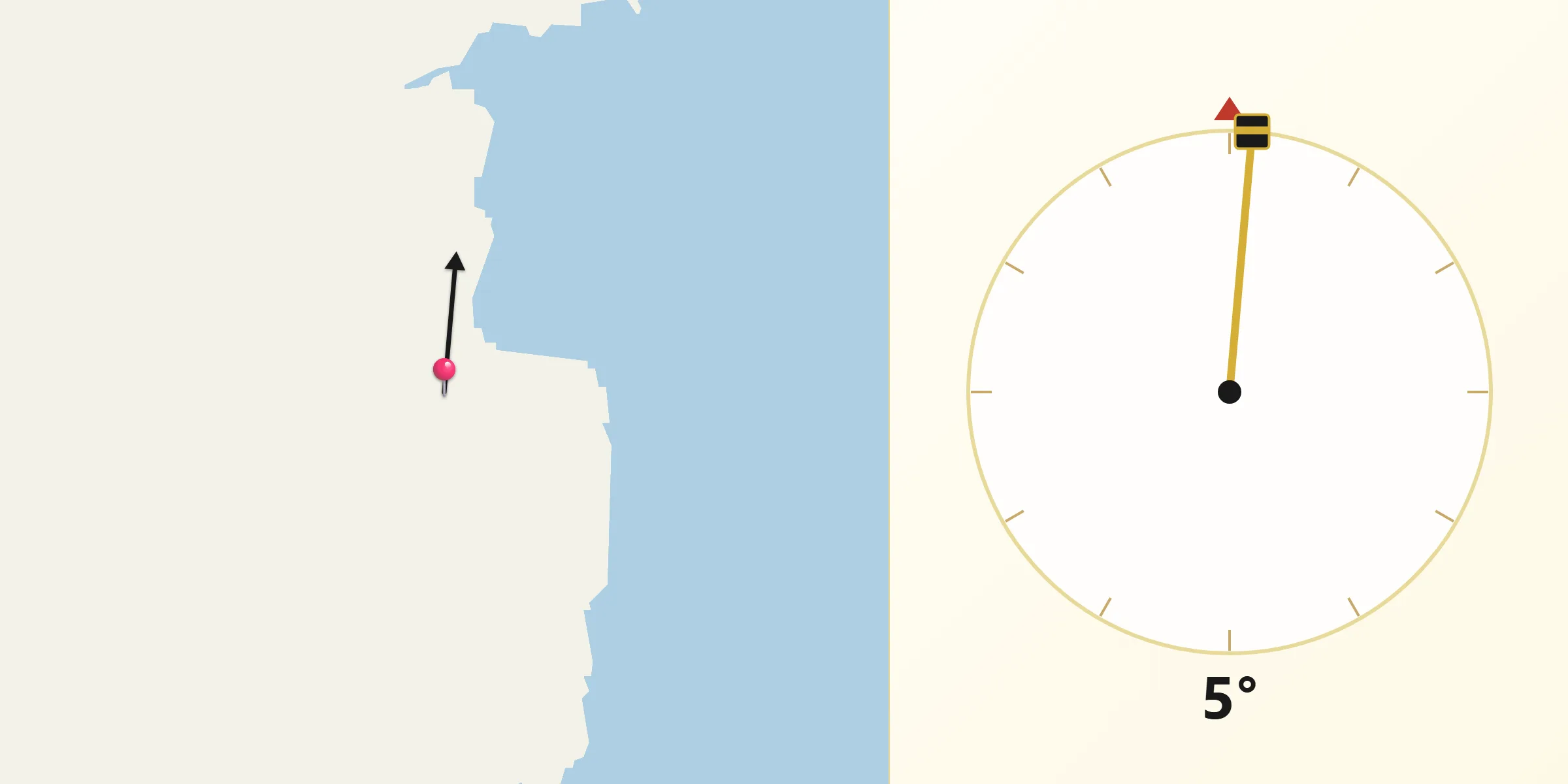 Qibla Direction from Hoonah-Angoon Census Area
