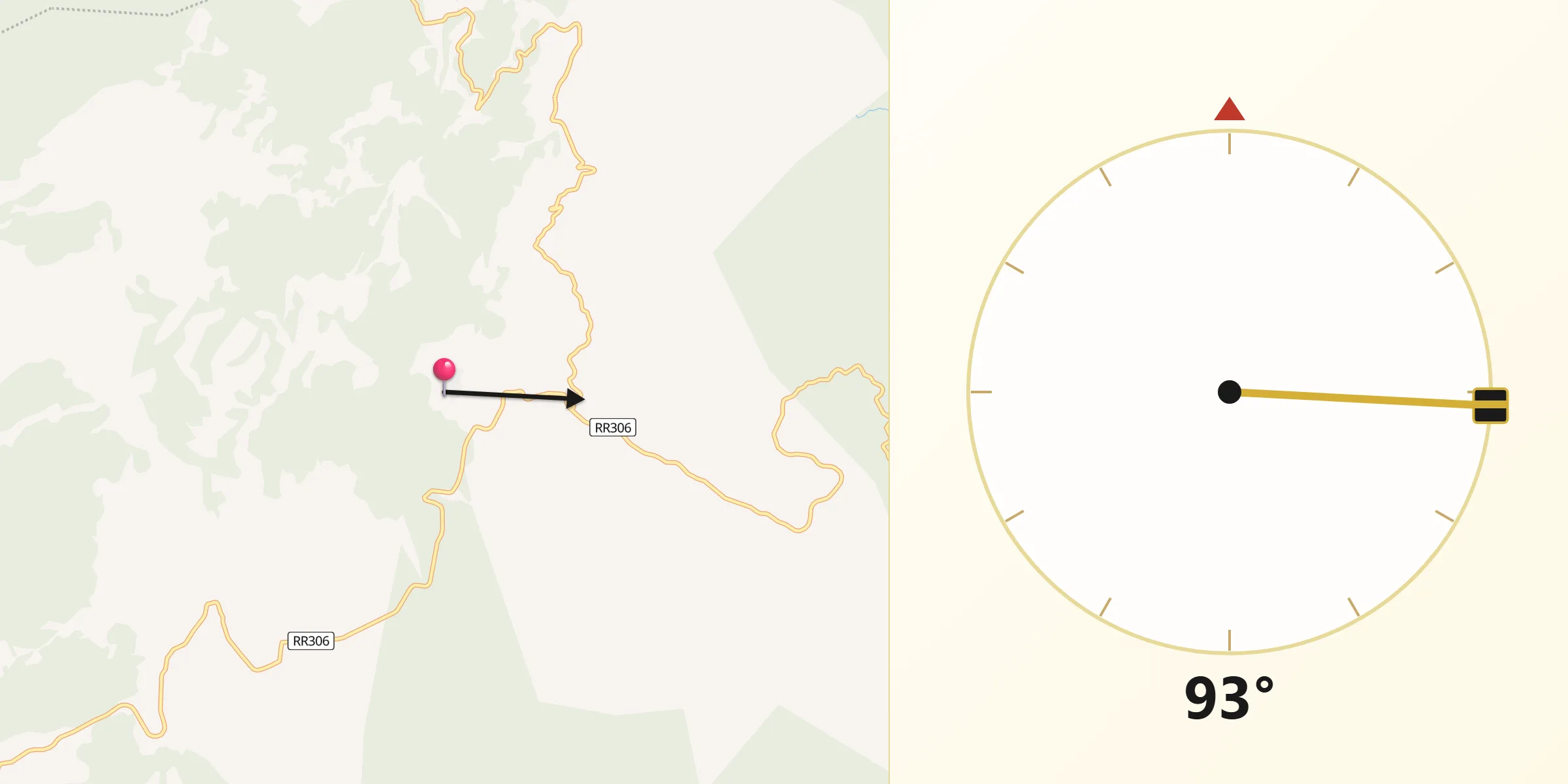 Kierunek Qibla z Tours