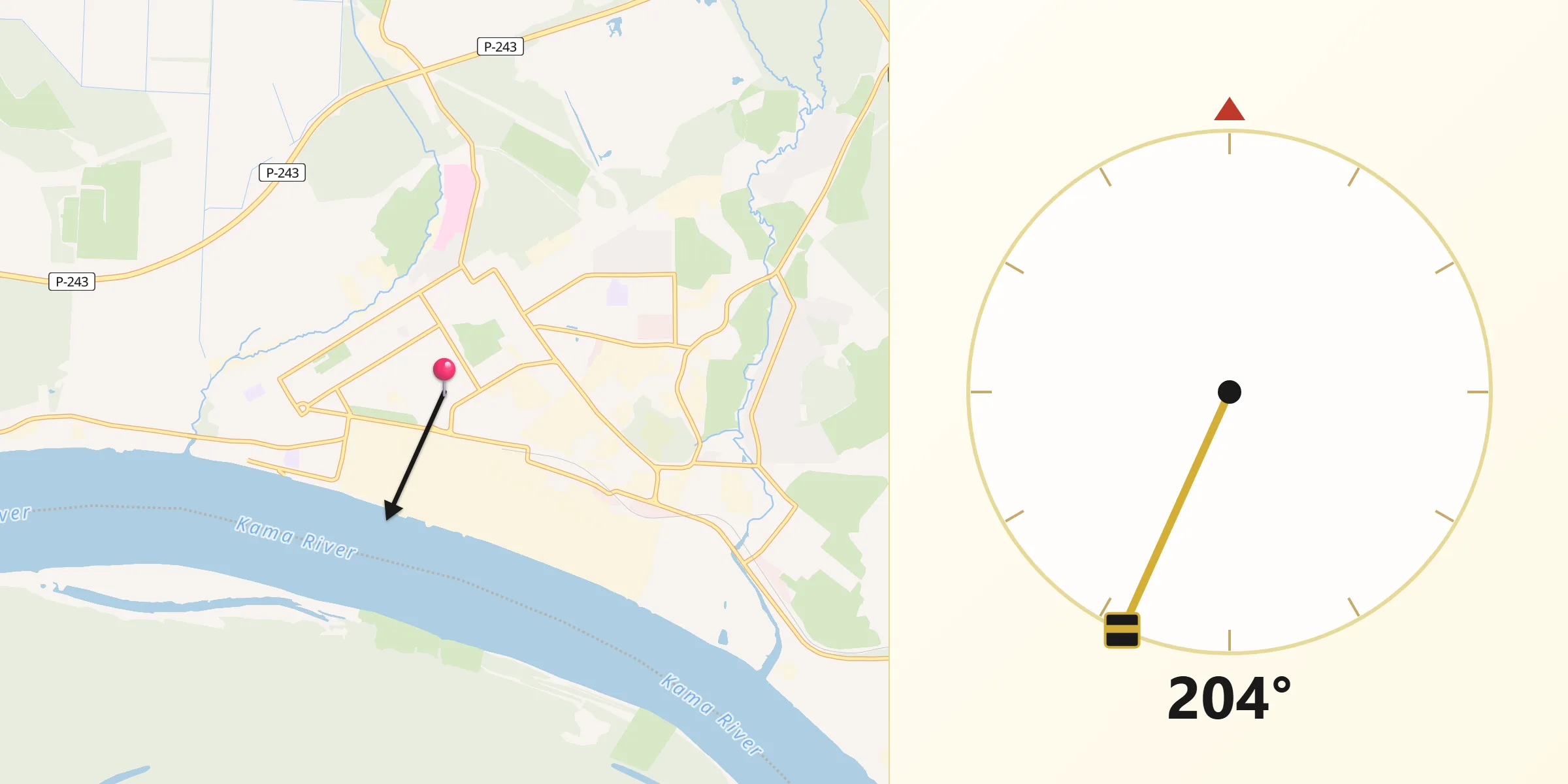 Krasnokamsk dan Makka tomon yo'nalish