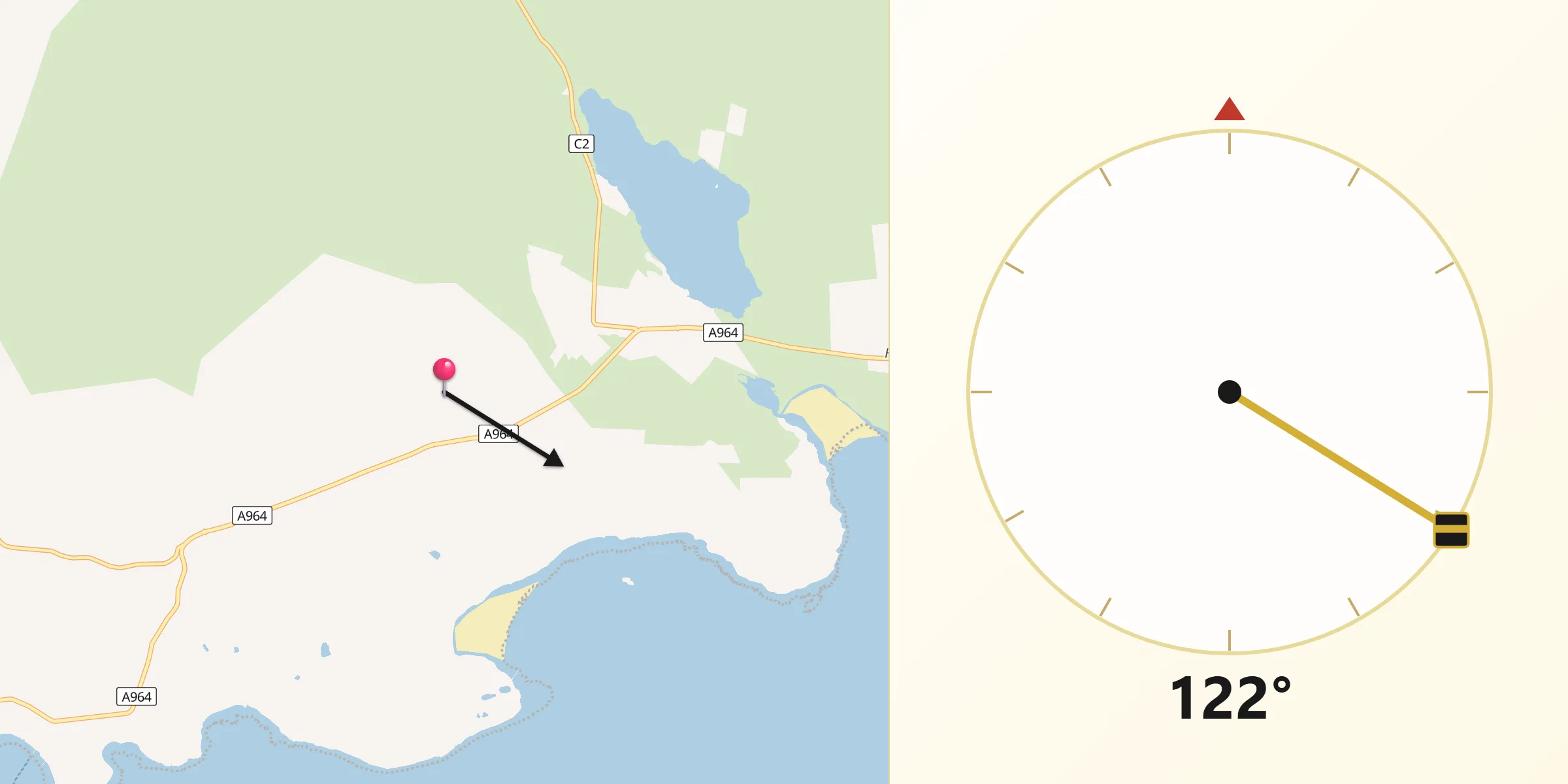 Qibla Direction from Orkney