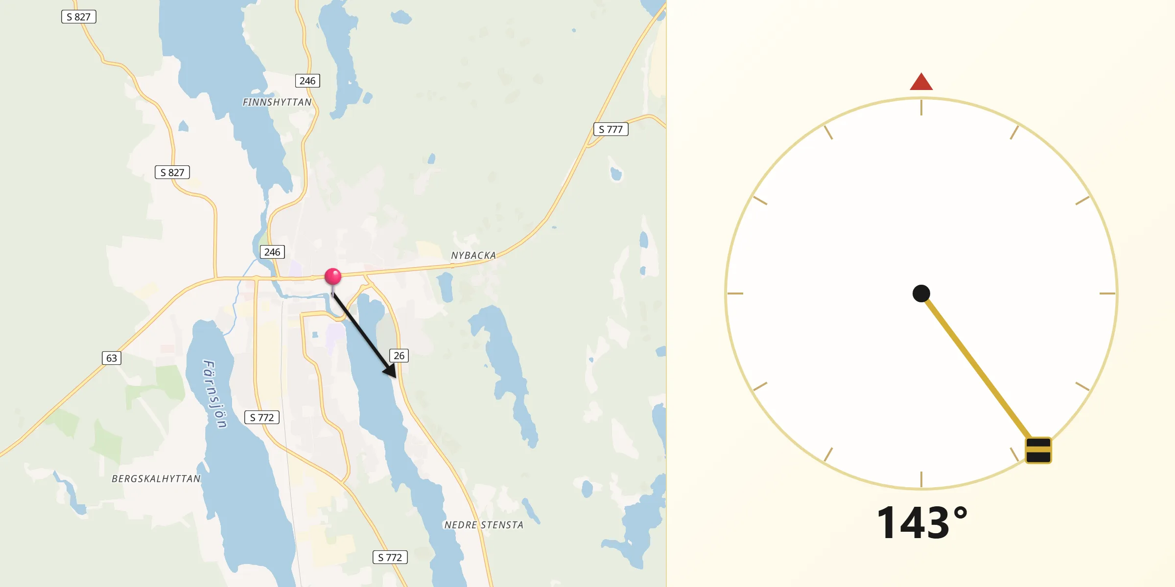 Qibla Riktning från Filipstad