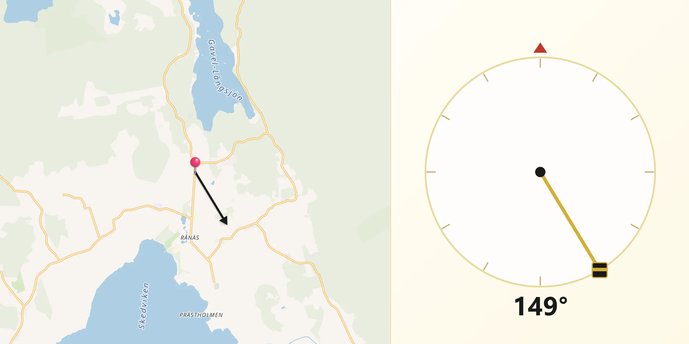 Qibla Riktning från Nykvarn