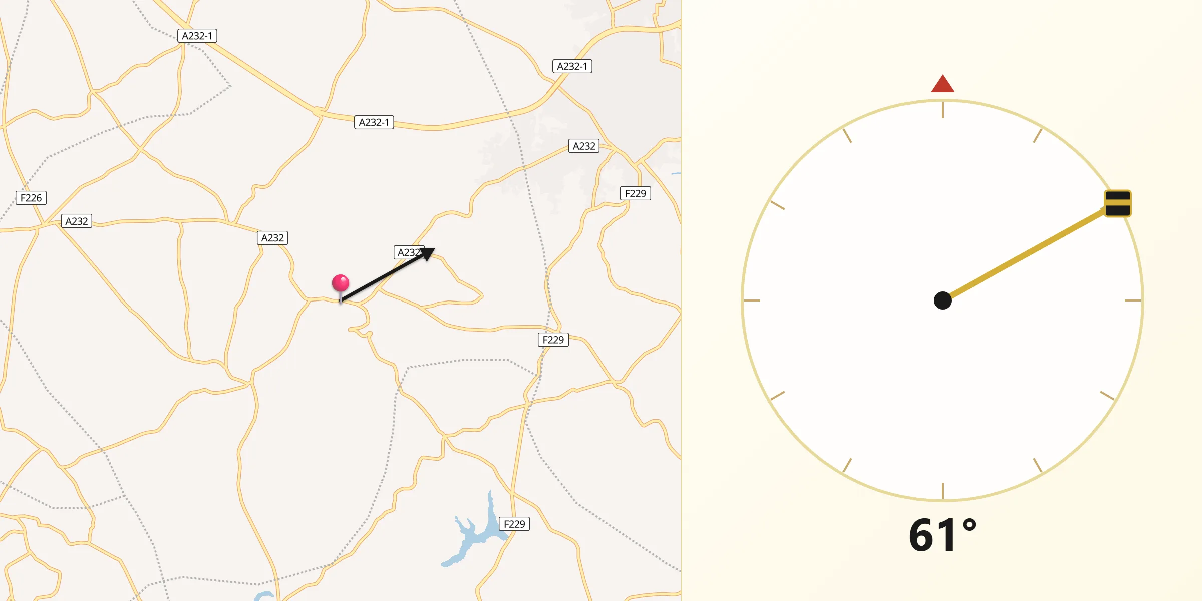 Qibla Direction from Enugu-Ukwu