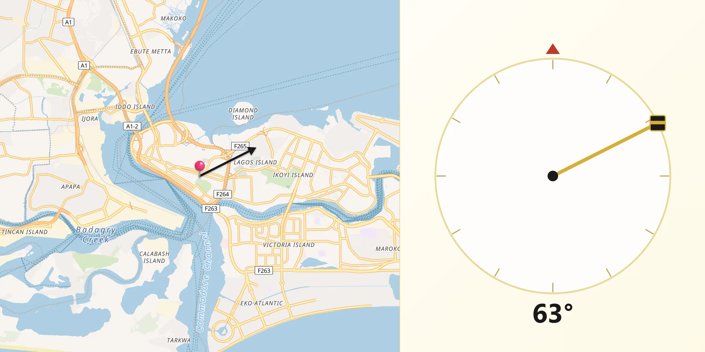 Alkibla daga Lagos Island zuwa Makka