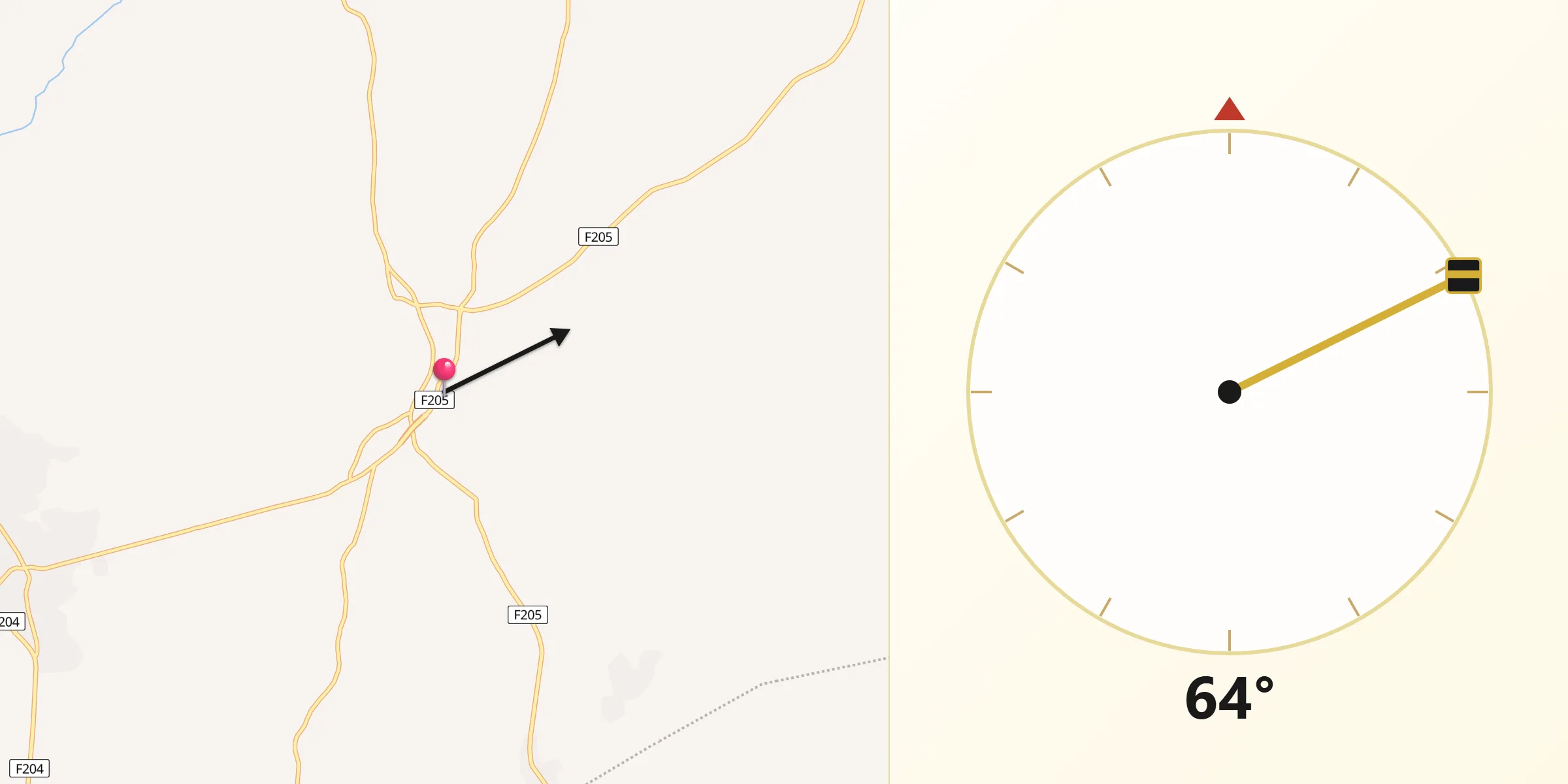 Qibla Direction from Ijebu-Igbo