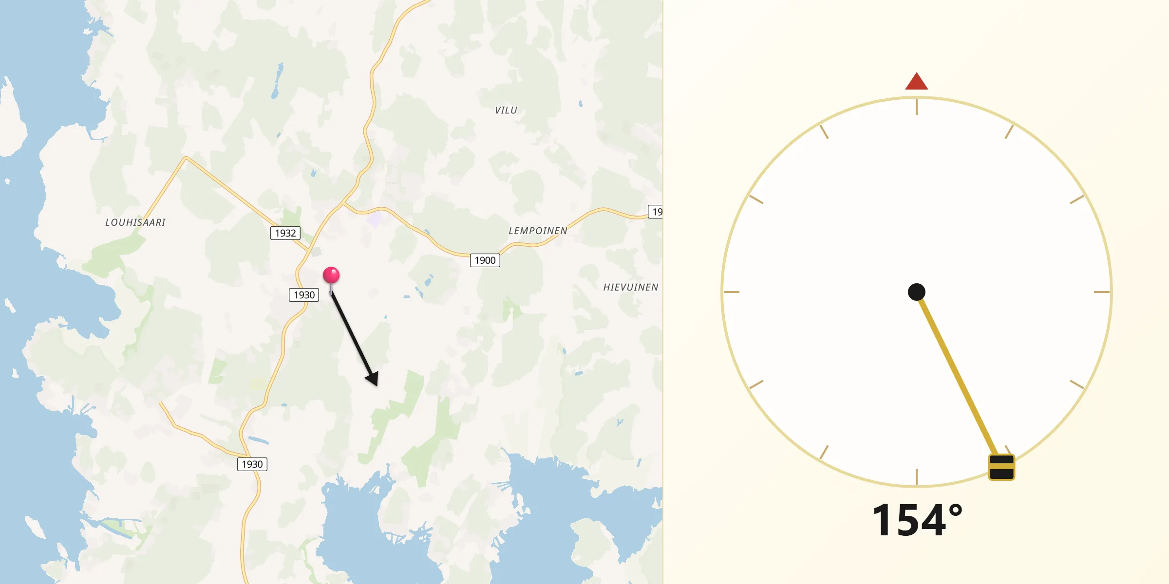 Qibla Riktning från Askainen