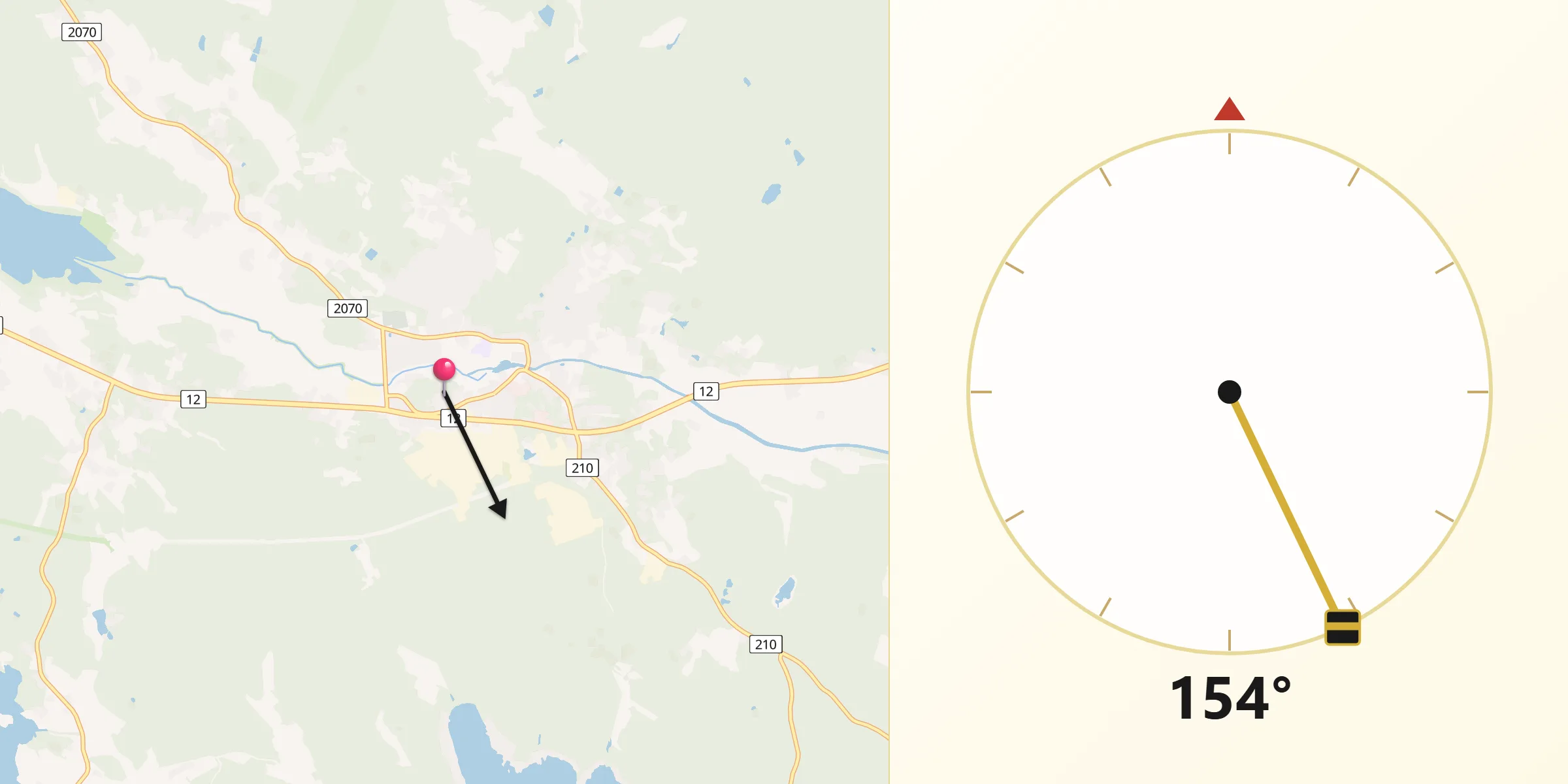 Qibla Riktning från Lappi