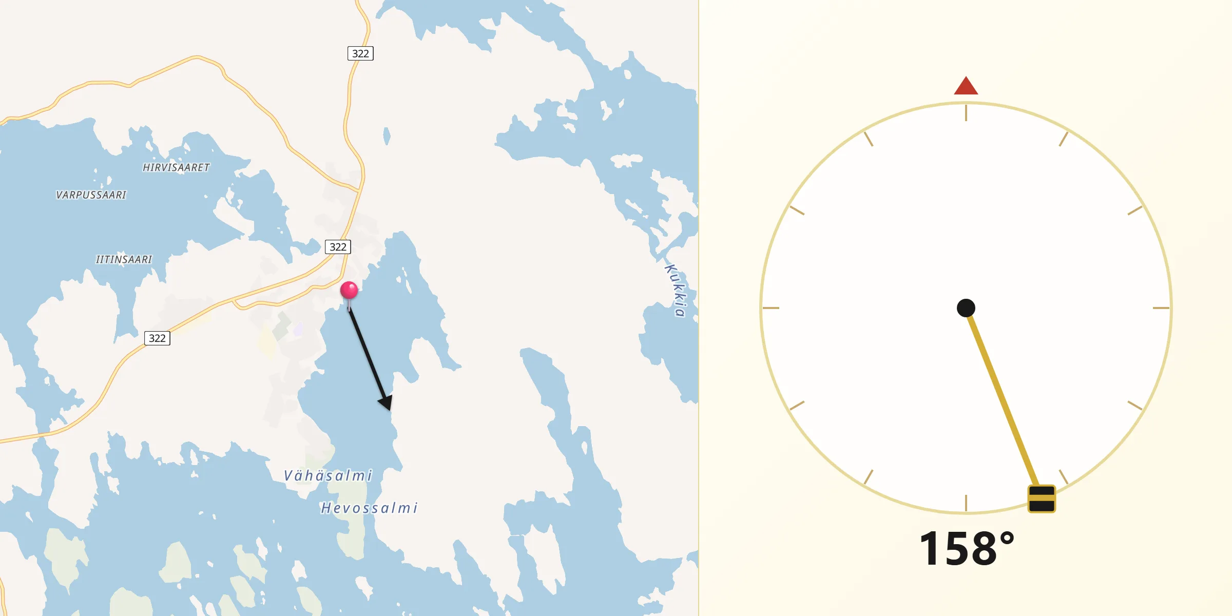 Qibla Riktning från Luopioinen