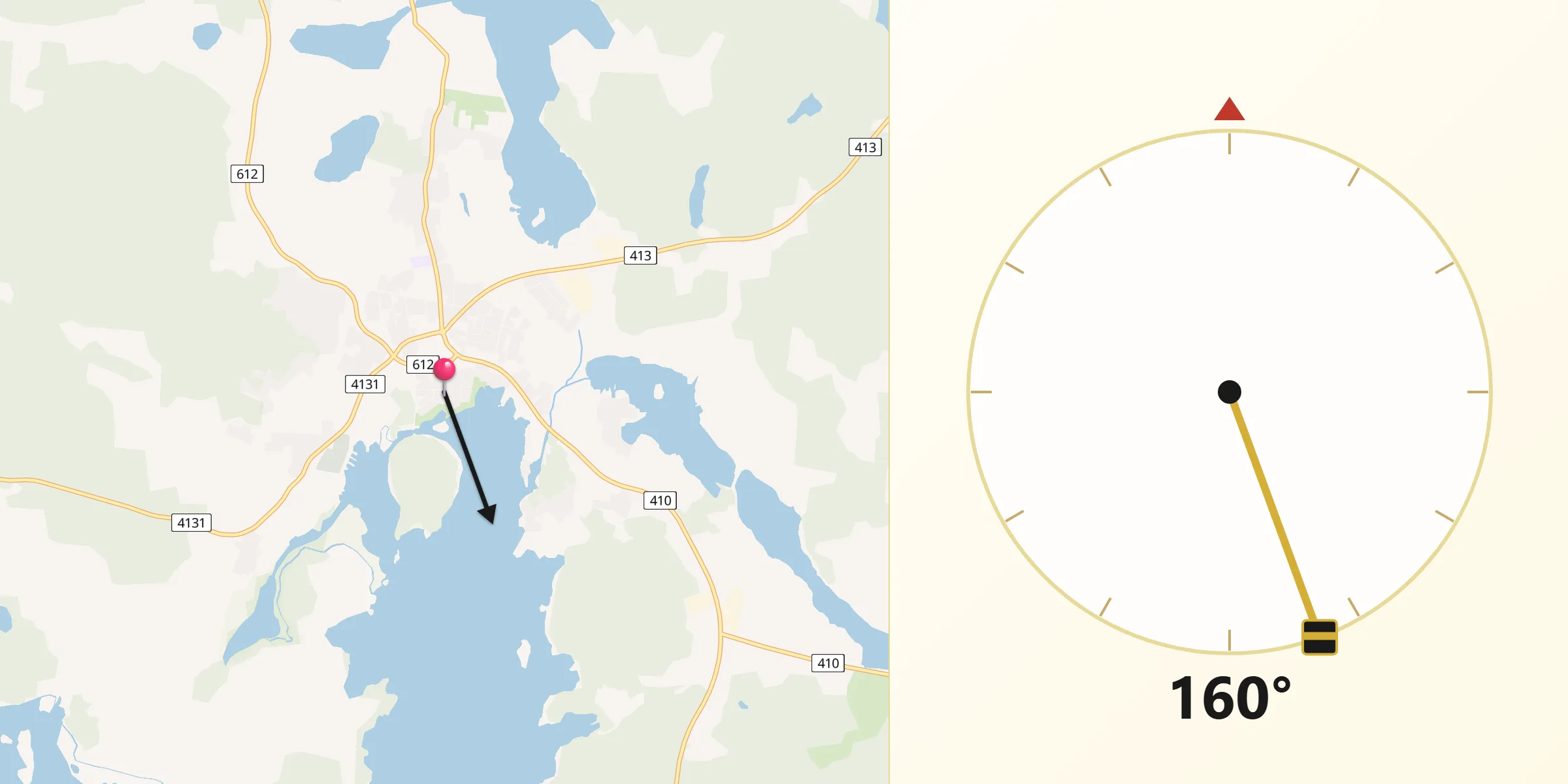 Qibla Riktning från Sysmä